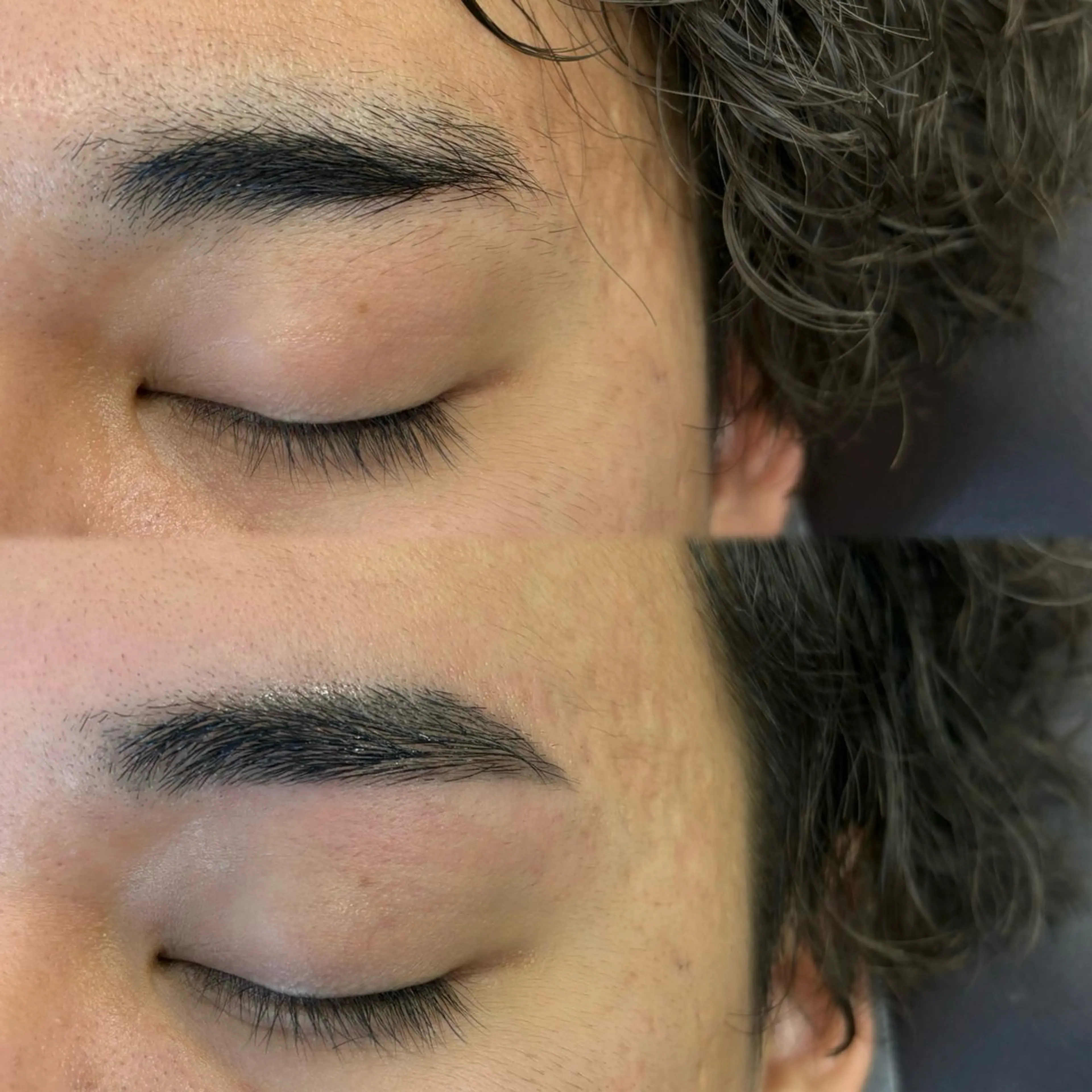 メンズ アイブロウ ワックス脱毛 眉カット 眉とまつ毛の 専門サロン/南森町のマツエク・マツパデザイン