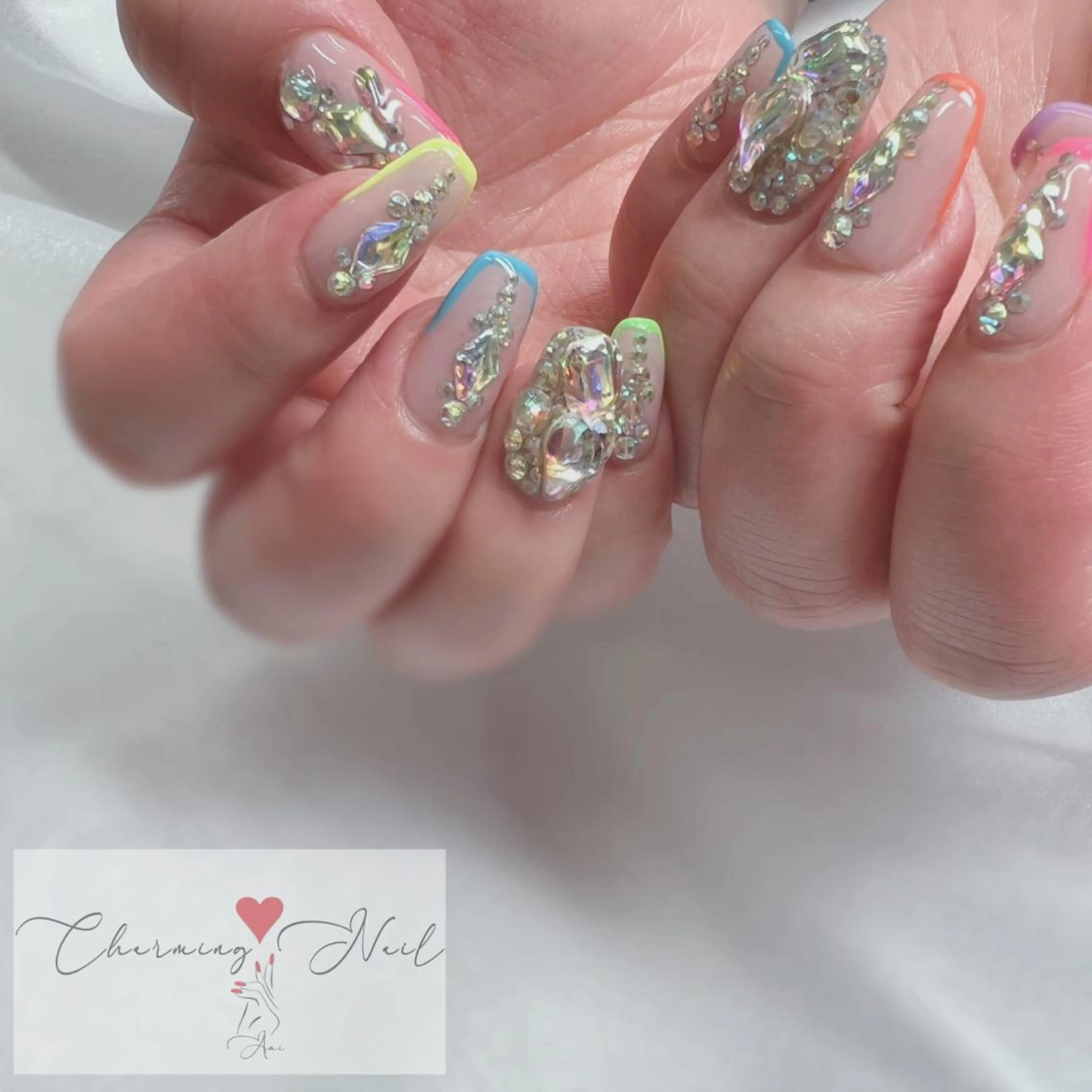 ネイル フレンチネイル ジェルネイル キラキラネイル 持ち込み Charming❤️Nail所属・Nailist Amiのその他イメージ