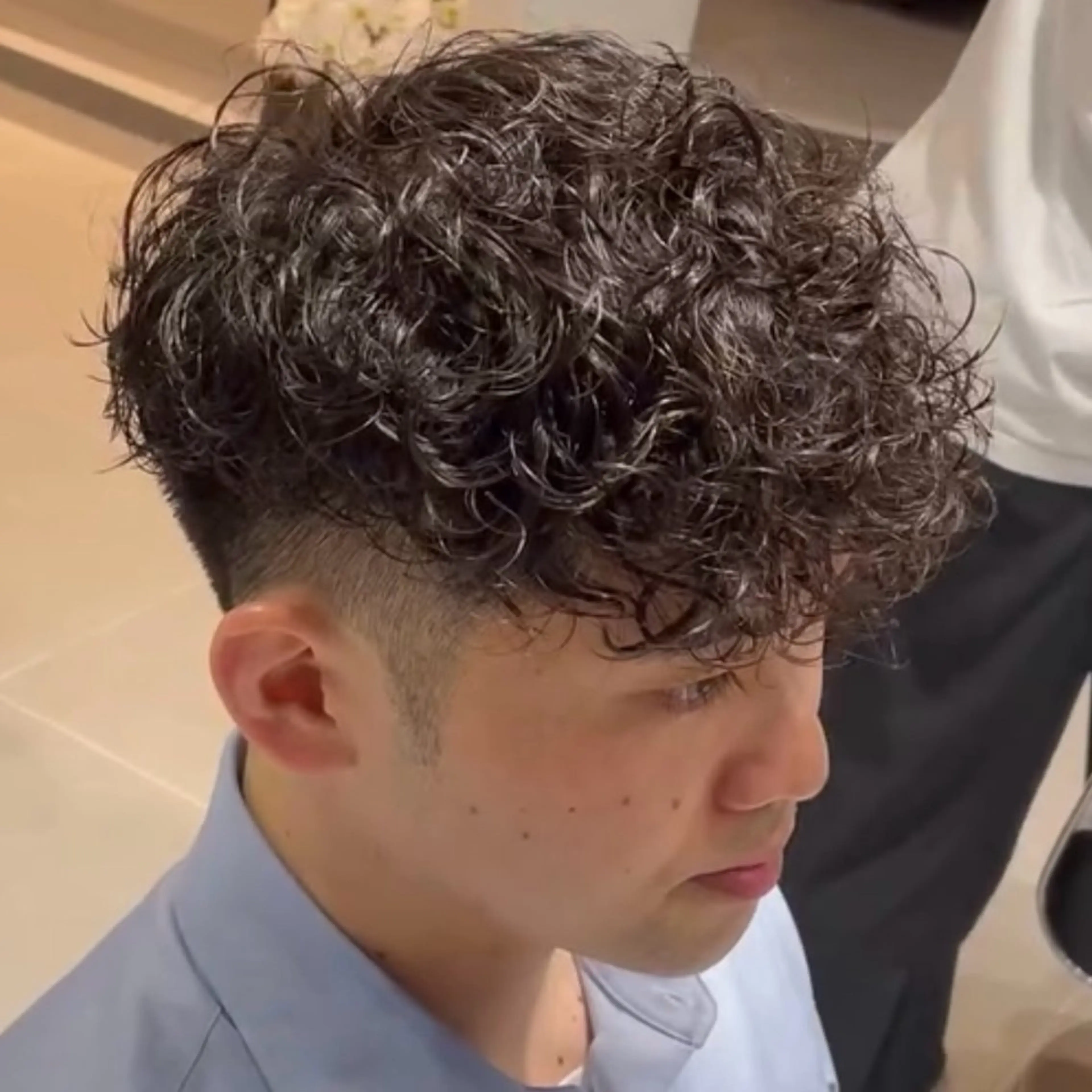 メンズ スペインカール メンズ専門/パーマ 特化/栄/北出瑞貴のヘアスタイル