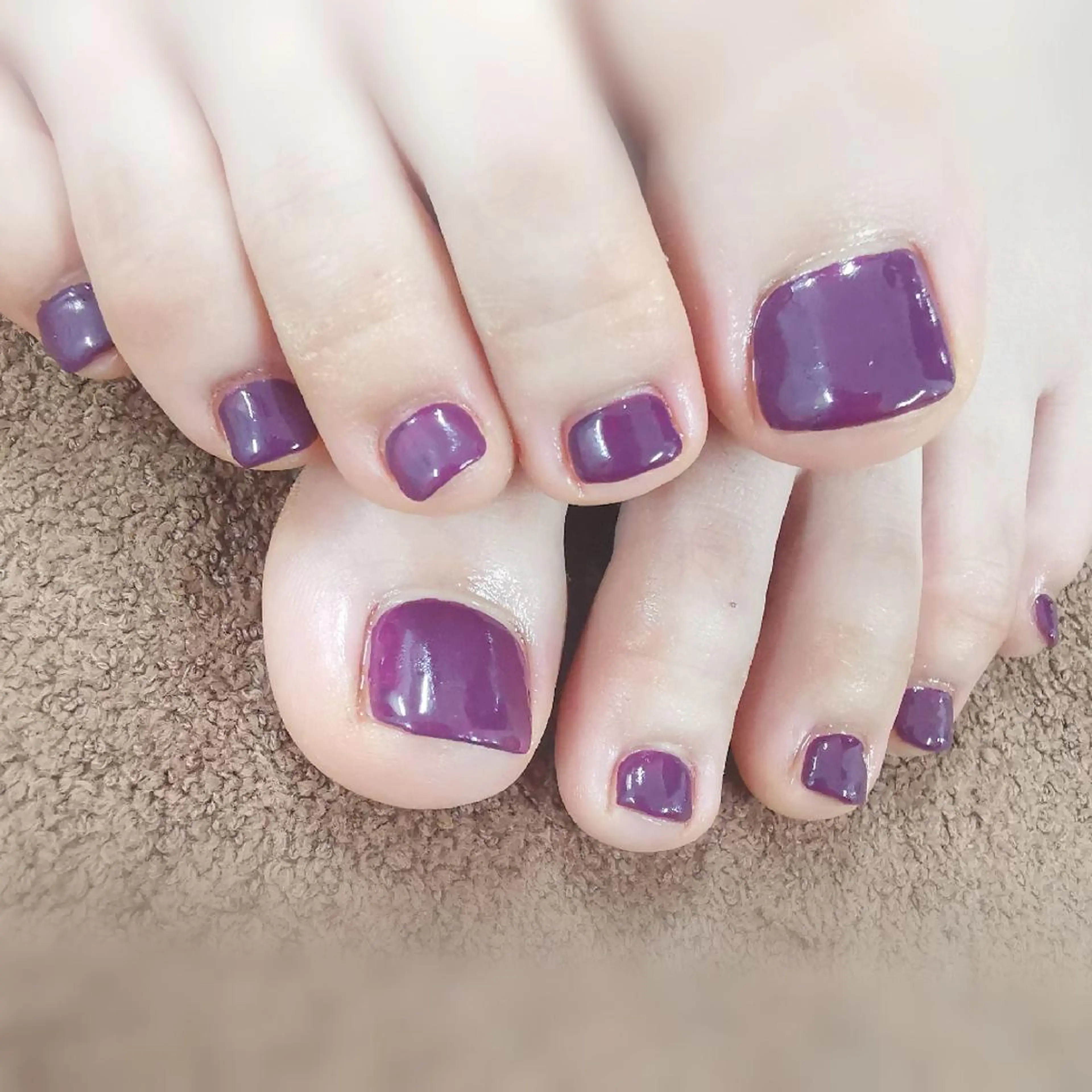 ネイル ワンカラーネイル フットネイル reve あやののネイルデザイン