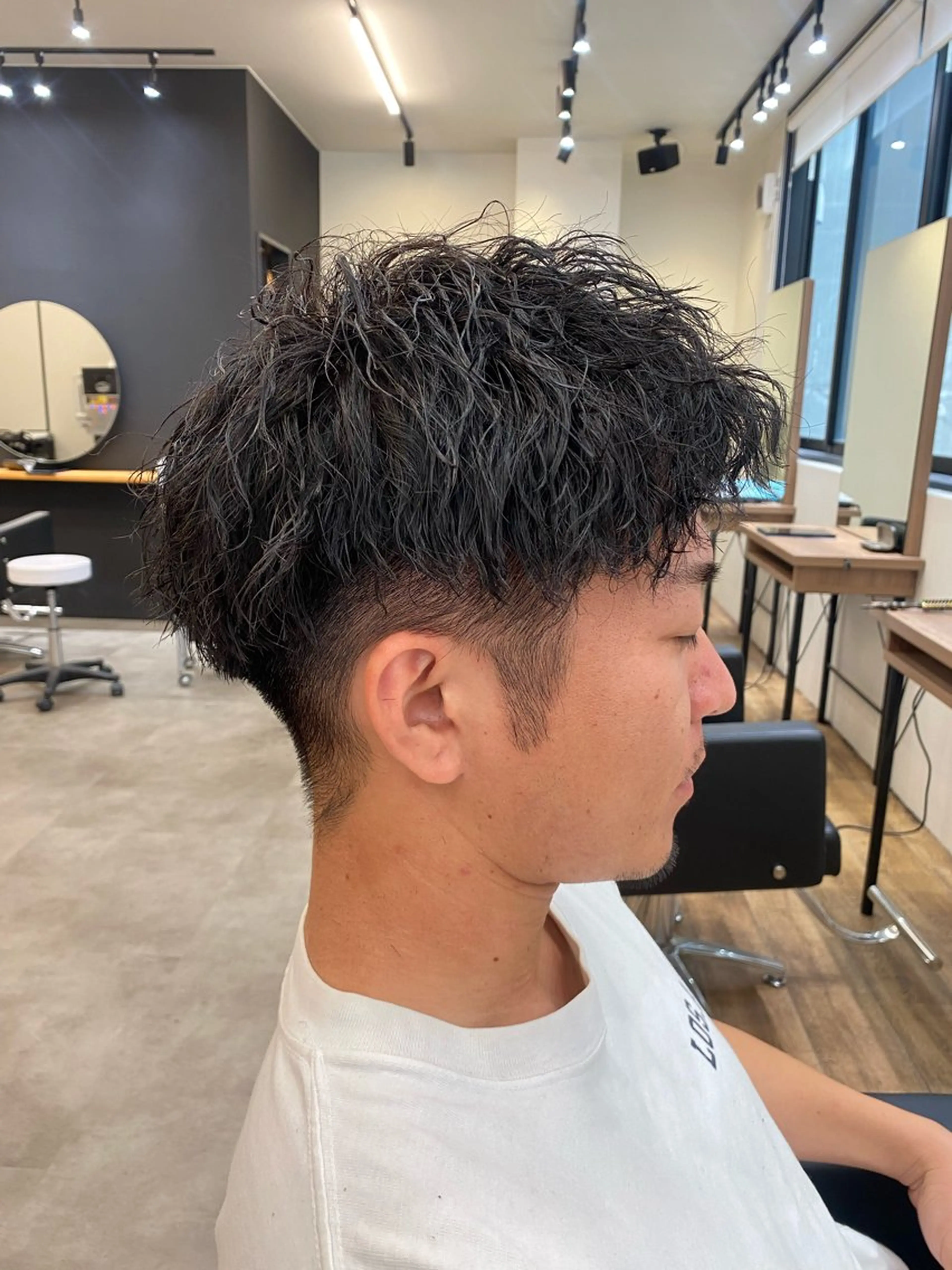パーマ メンズ カット パーマ well高崎上大類店所属・well高崎上大類町 /湯浅泳作のヘアスタイル
