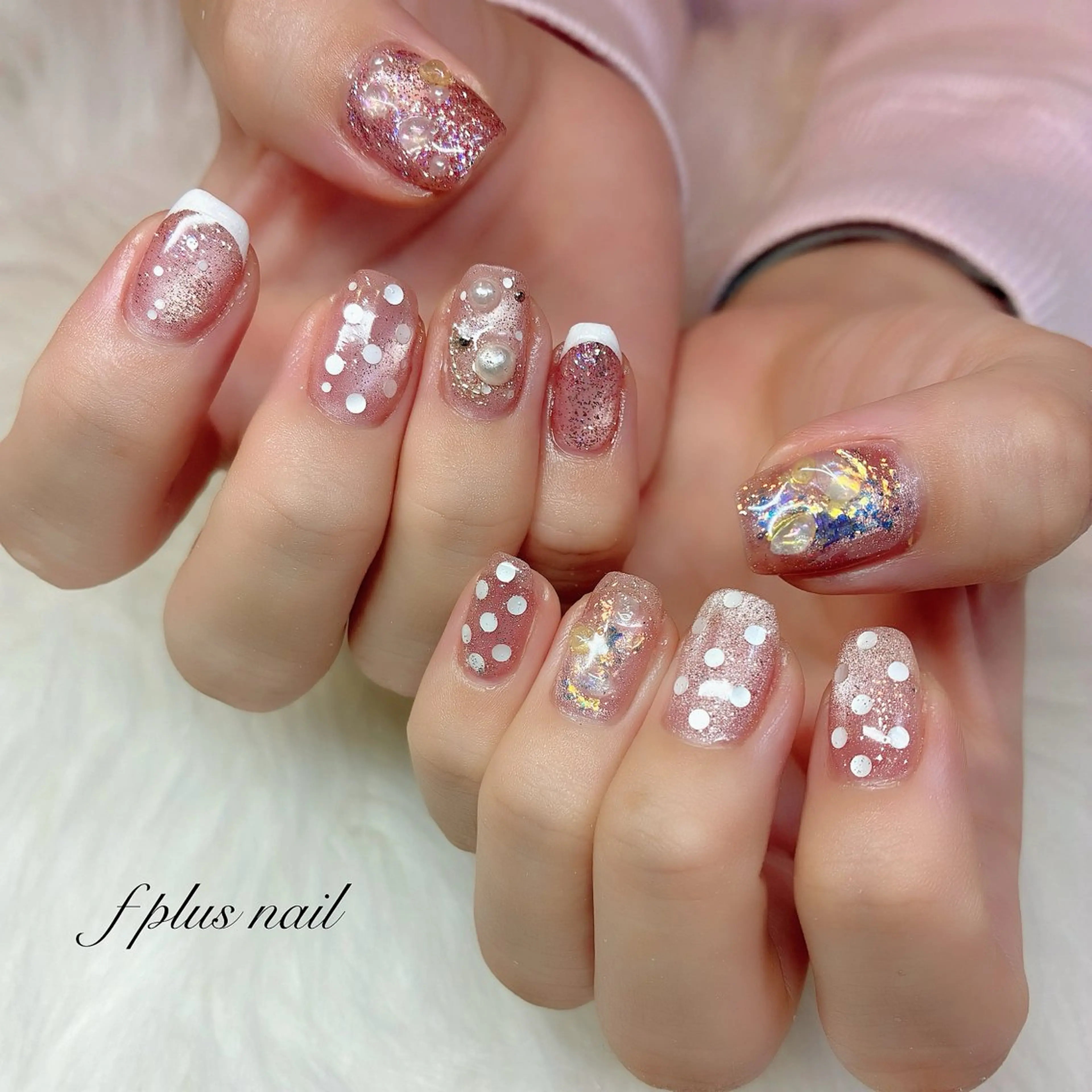 ネイル ドット 春ネイル ハンドネイル kanako nail🌷のネイルデザイン