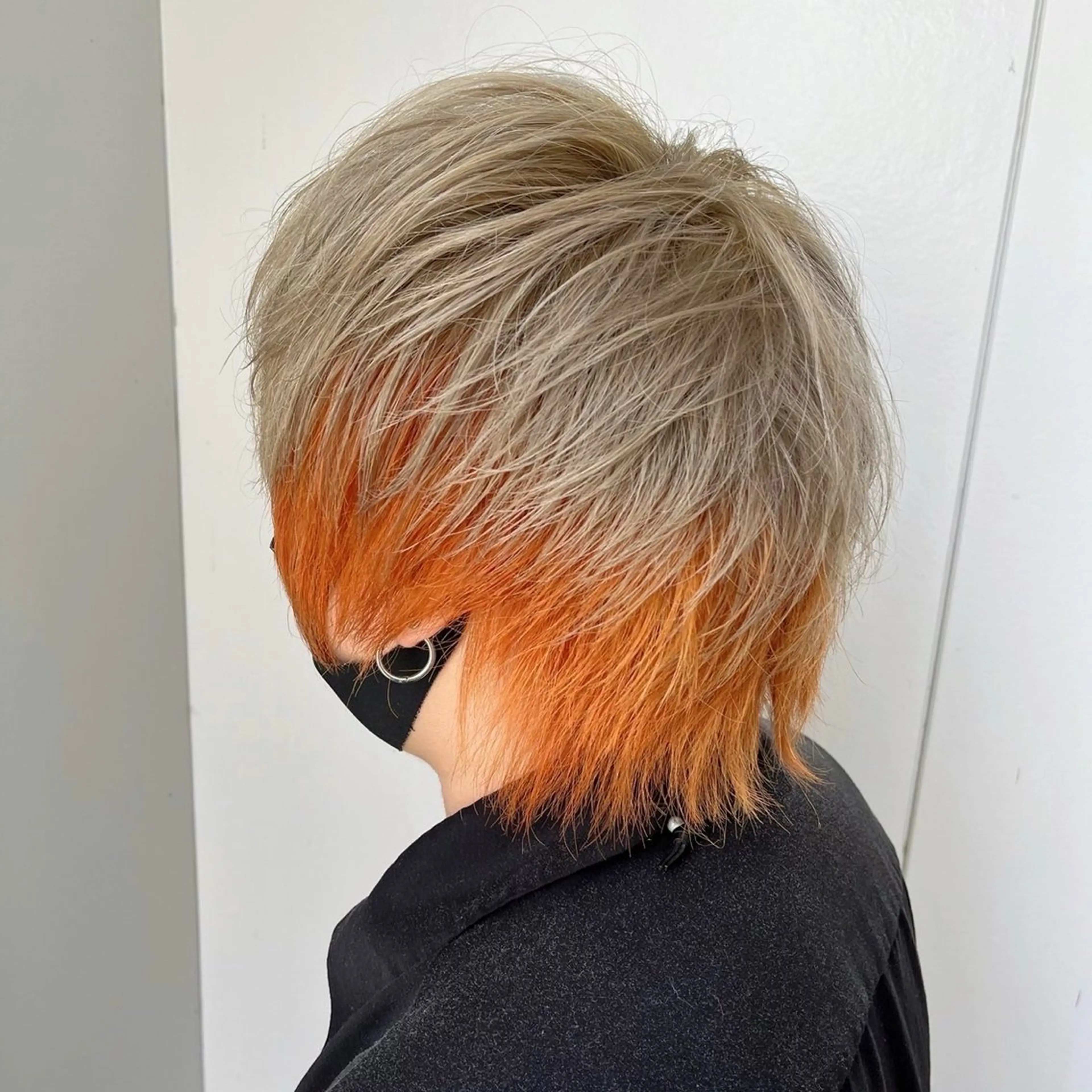 カラー メンズ ベージュカラー ミルクティーベージュ オレンジ 中澤 壱太のヘアスタイル