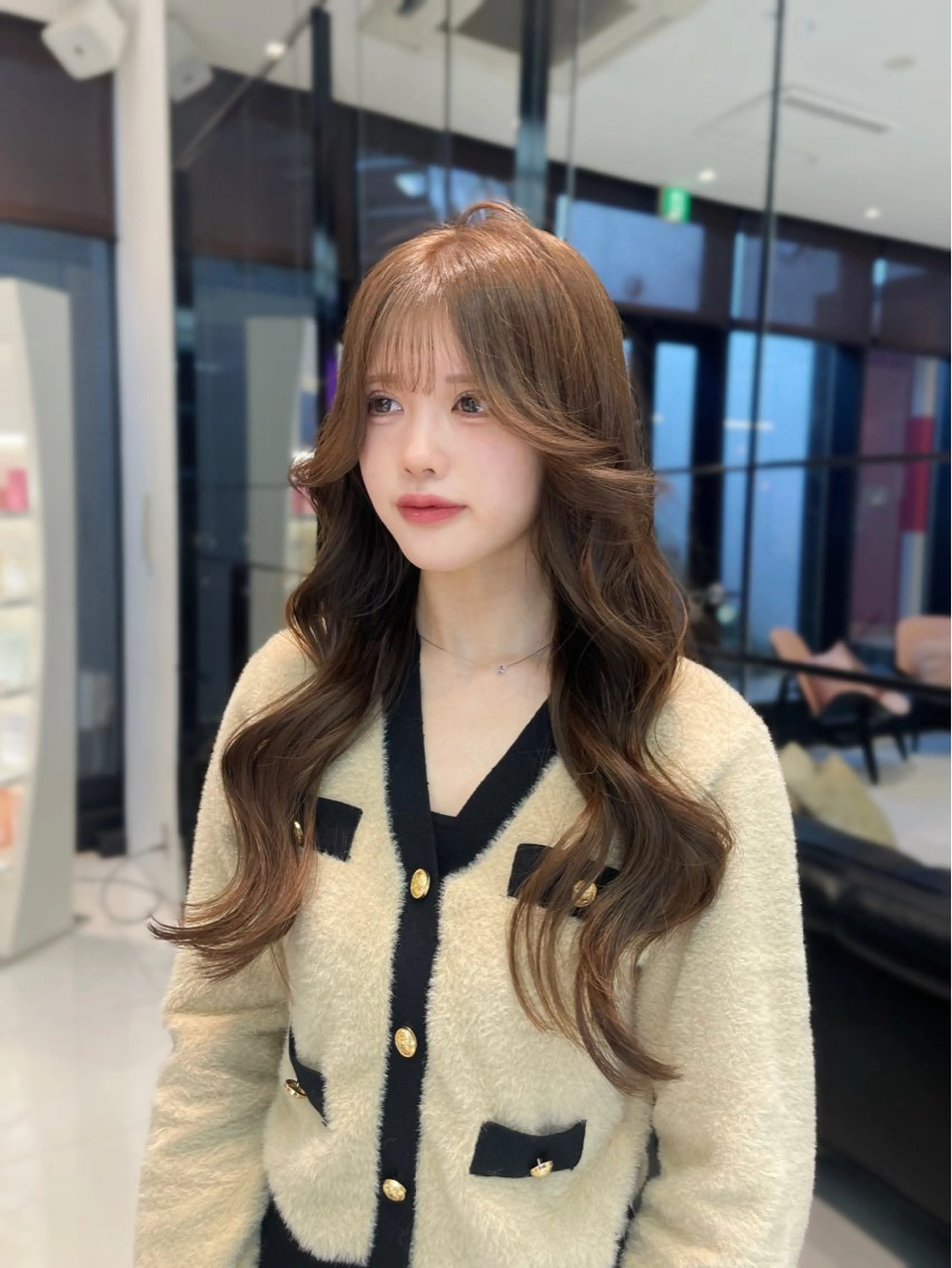 ロング カラー イルミナカラー レイヤーカット カット ヘアカラー トリートメント keen 吉祥寺所属・【韓国❤️海外ヘア】 AYAKAのヘアスタイル