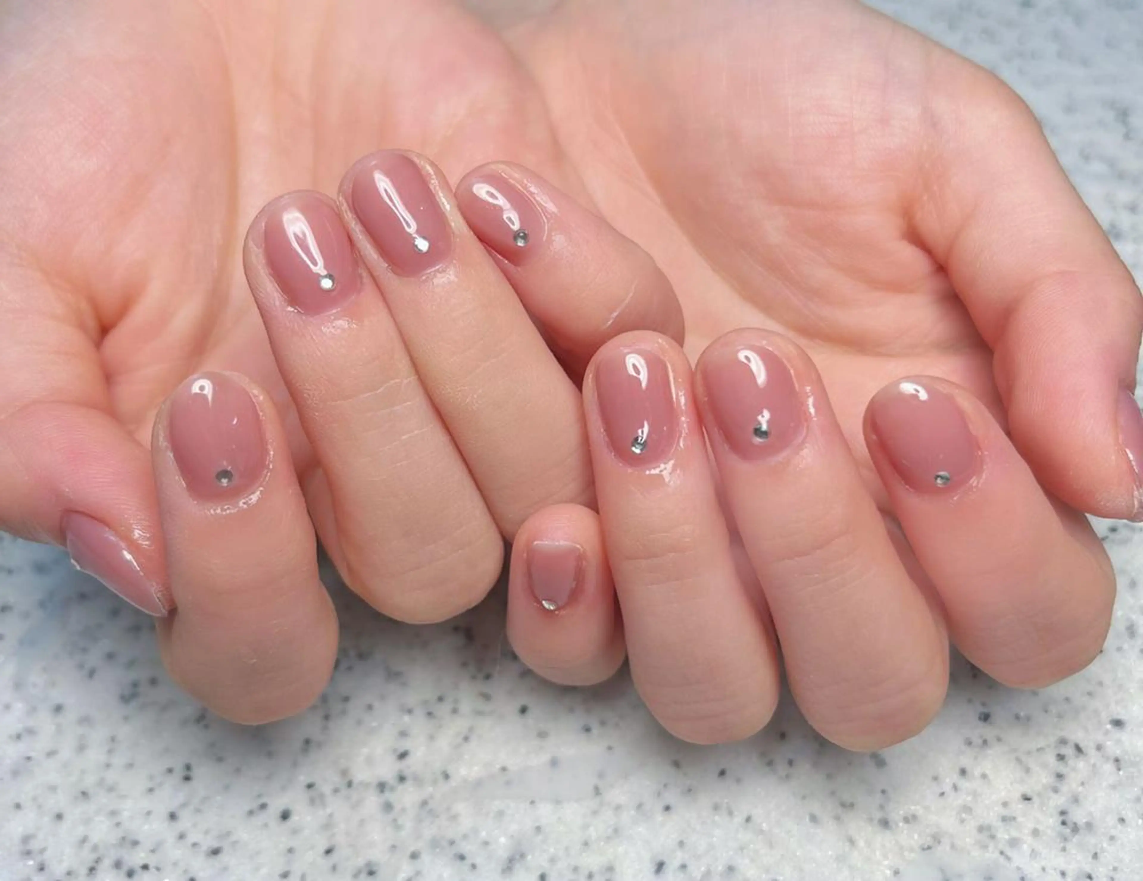 ネイル ラメ(グリッター) ラメグラデーション ワンカラーネイル Queen's ゆなのネイルデザイン