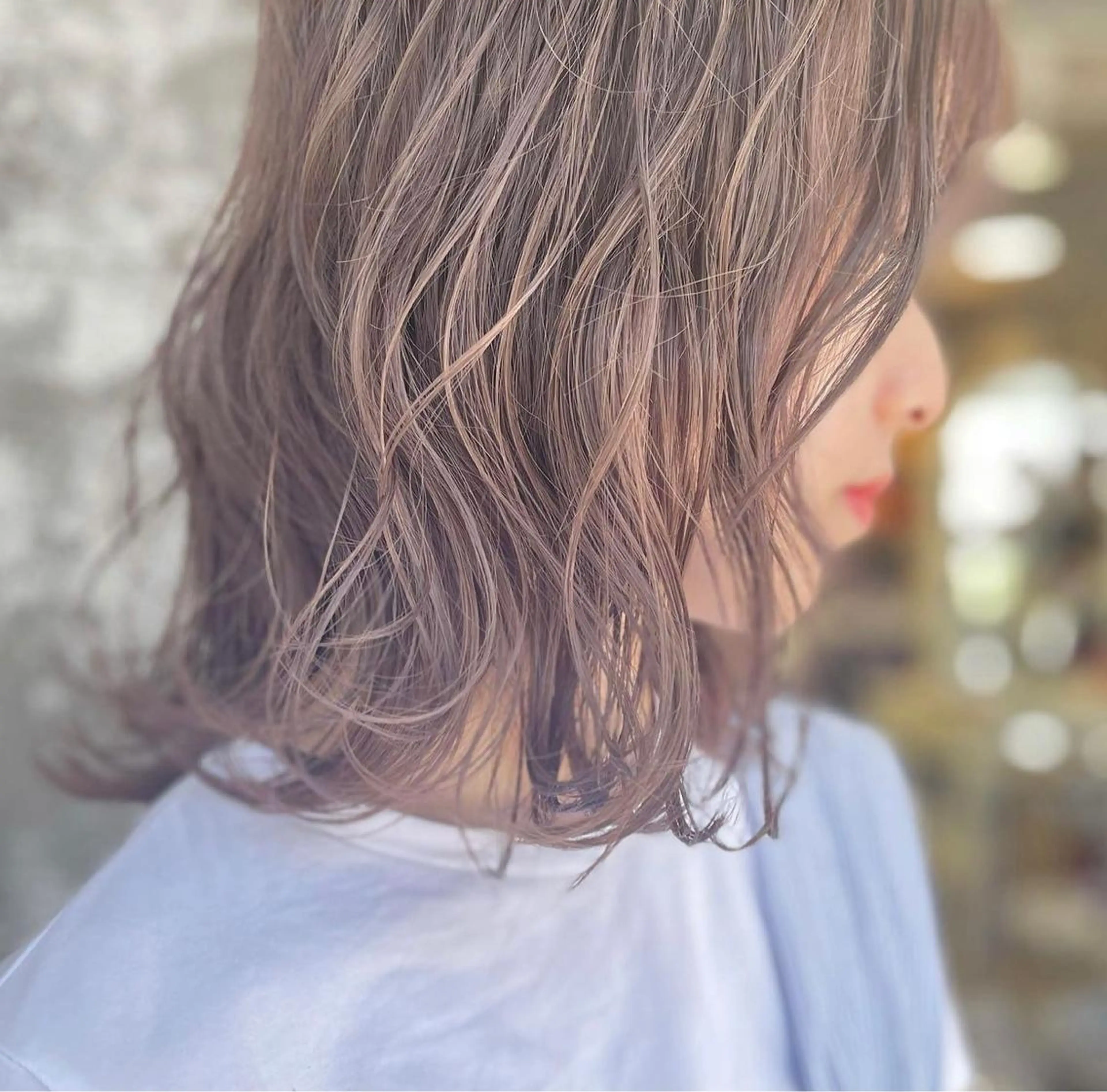 ミディアム カラー Pia/KIRIA /福岡美容室のヘアスタイル