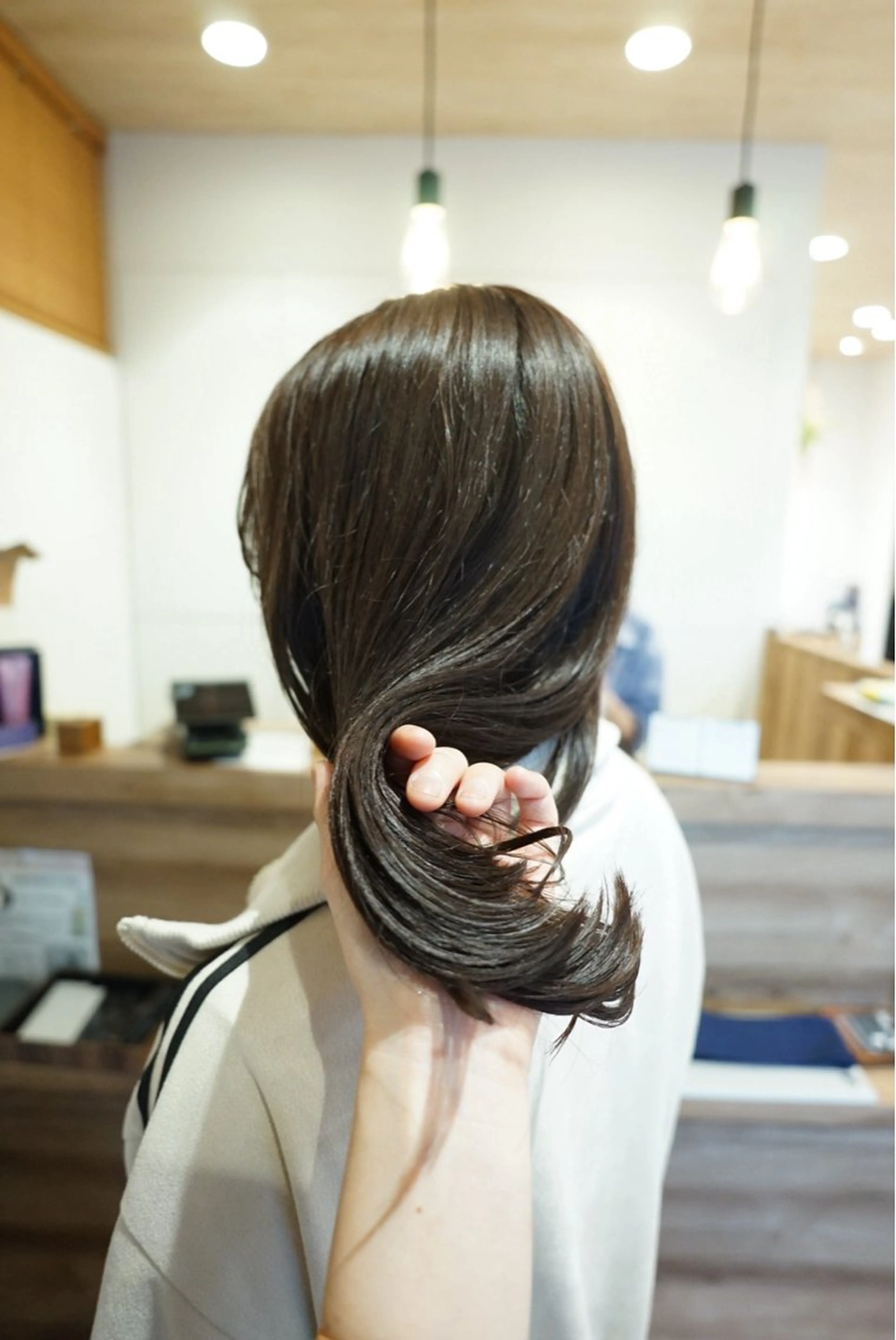 セミロング カラー ケアカラー 産休中です 艶カラー♡オカのヘアスタイル