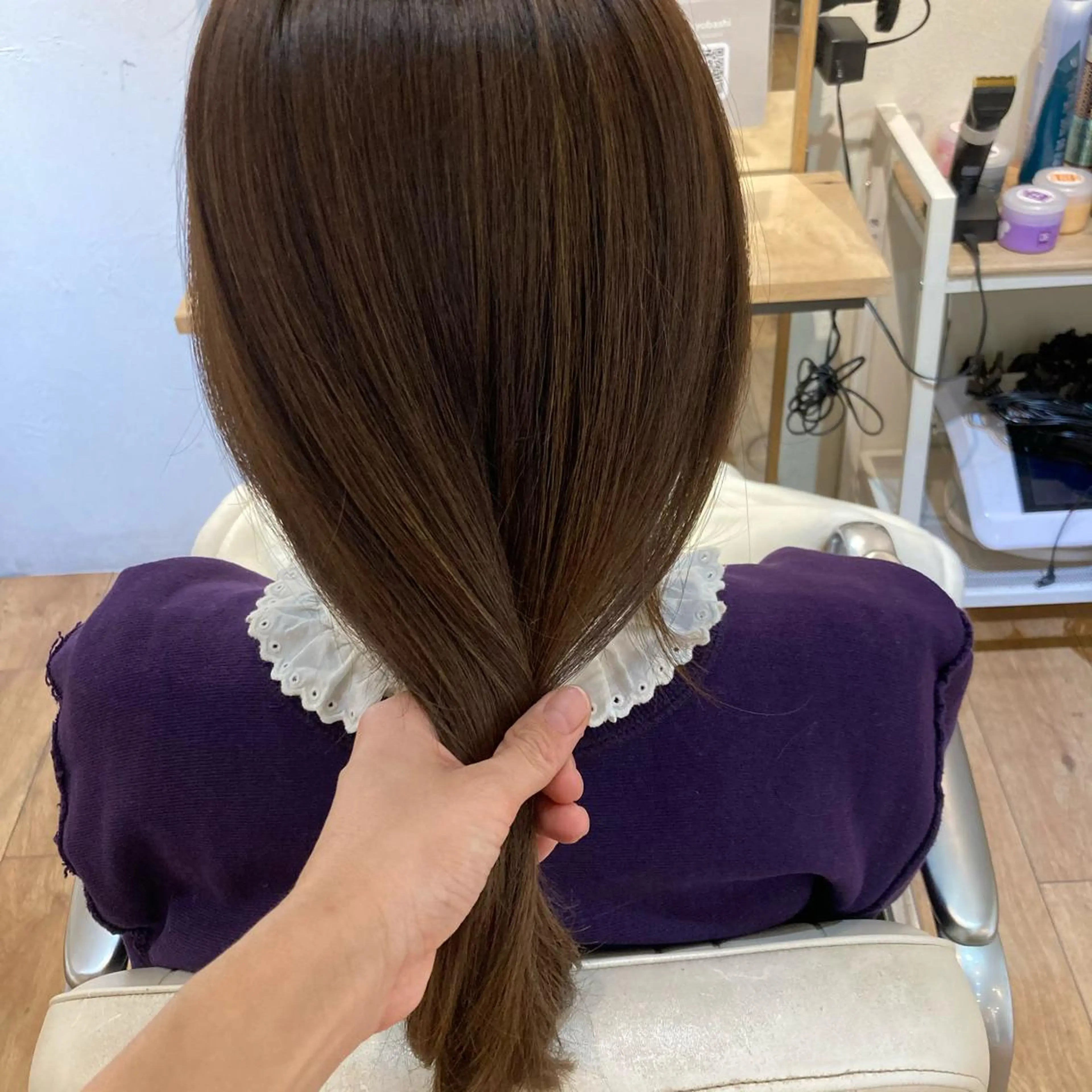 セミロング カラー NEWI 京橋 京橋【tomomi】のヘアスタイル