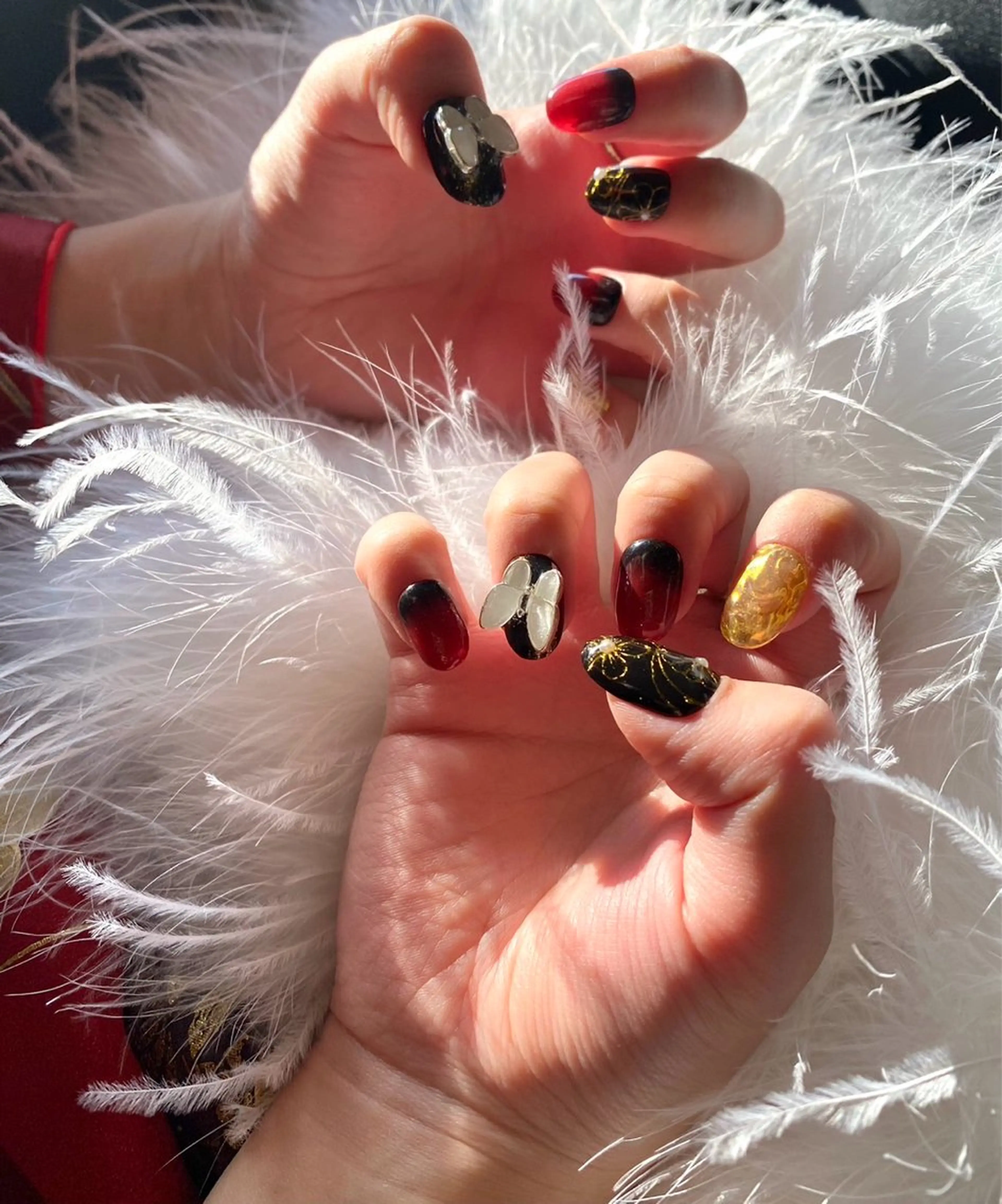 ネイル 成人式 ネイルチップ Mai 🪽🩵のネイルデザイン