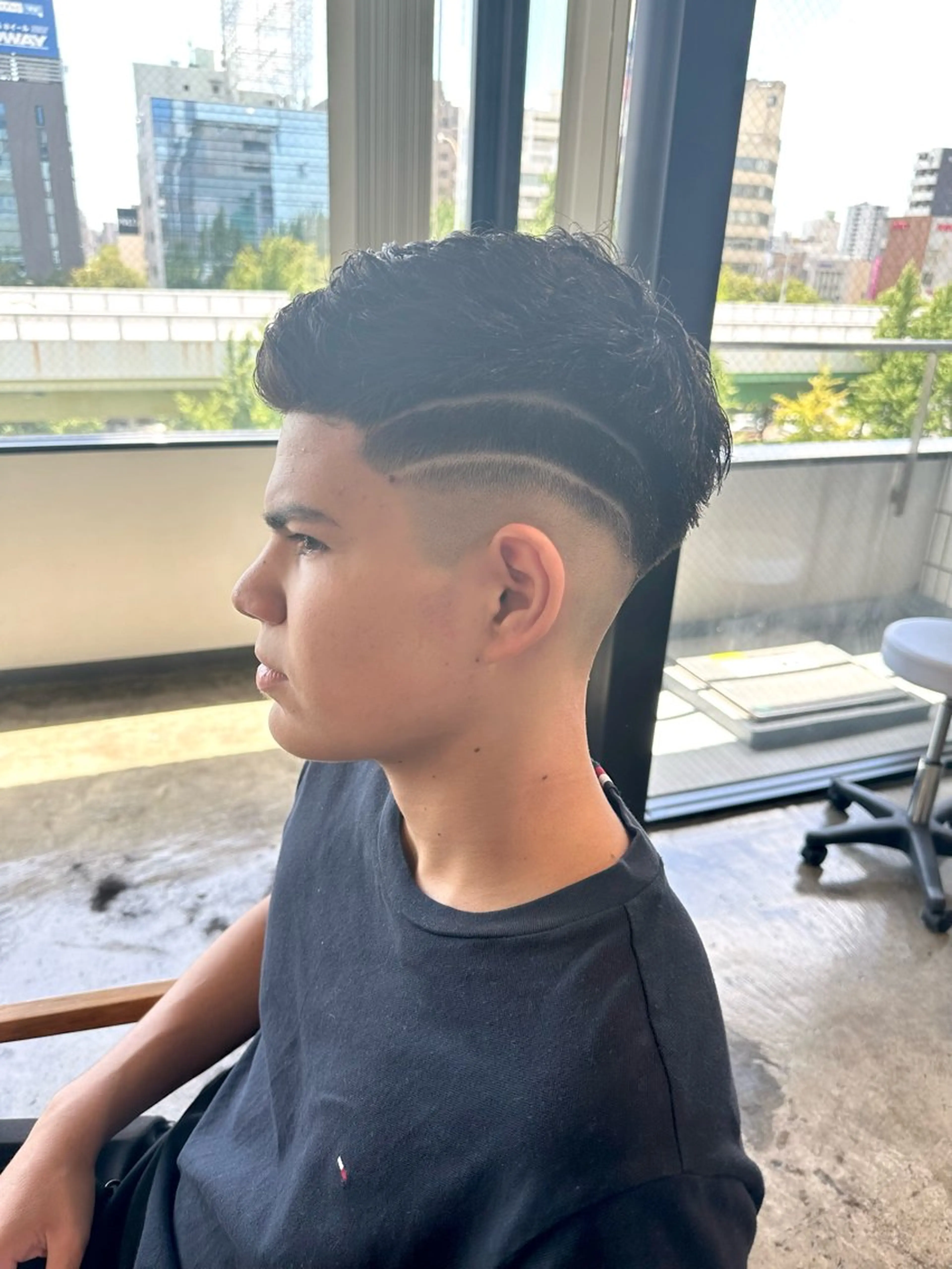 メンズ フェードカット マッシュ メンズパーマ スキンフェード メンズツイストパーマ カット 骨格補正施術/メンズ 専門美容師/YUYAのヘアスタイル