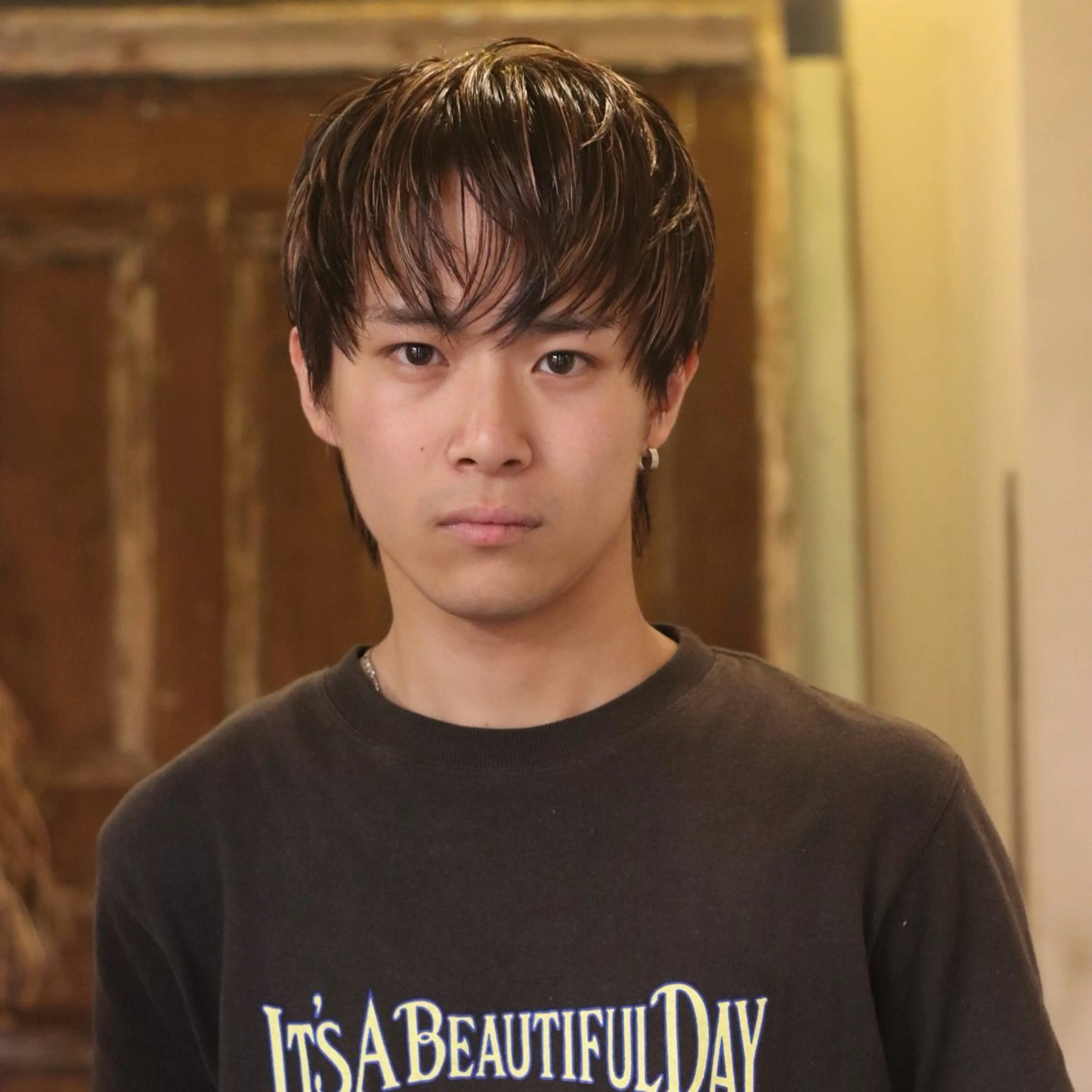 ミディアム メンズ カット joh/メンズ/ ブリーチ/矢場町のヘアスタイル