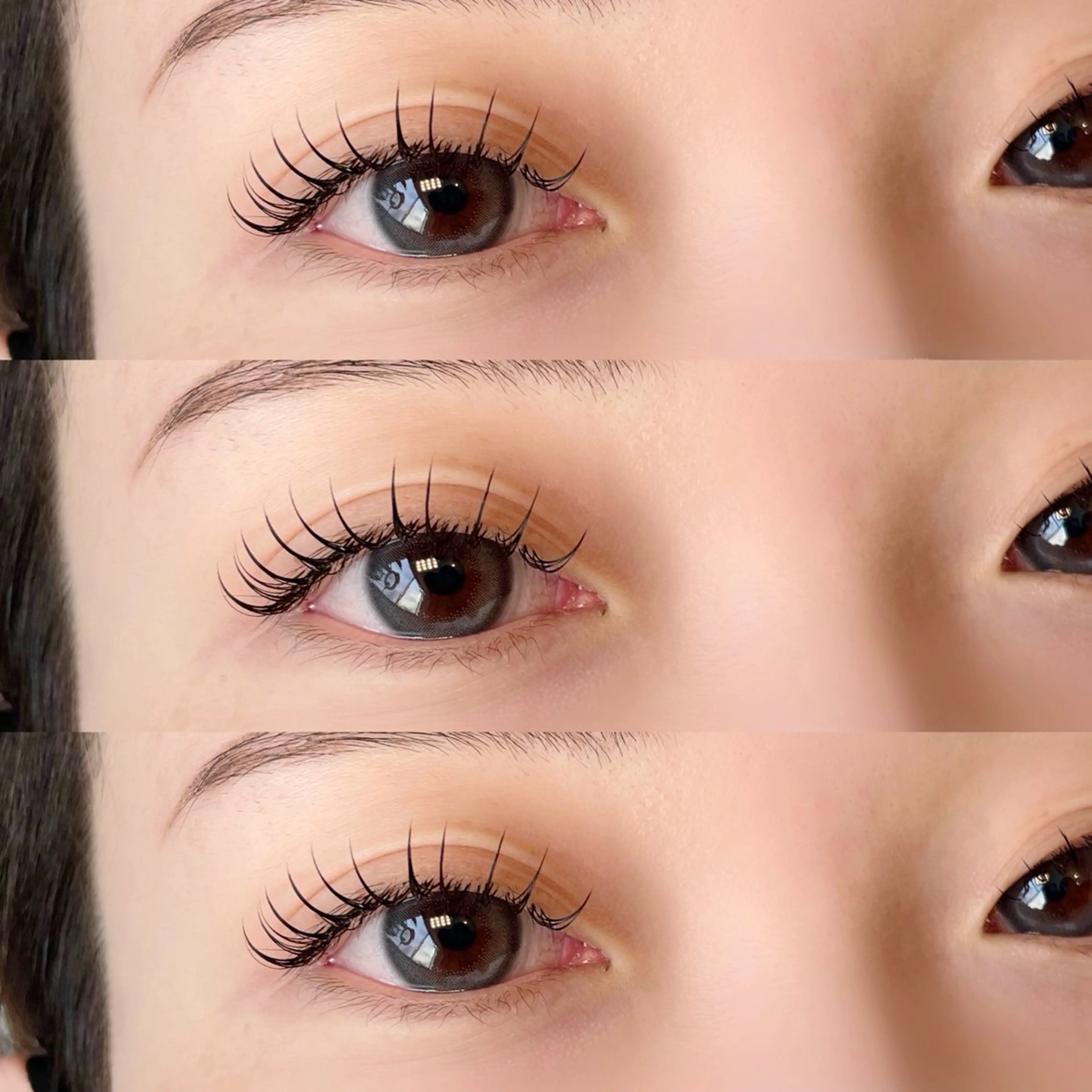 マツエク・マツパ 付け放題 Dカール フラットラッシュ Riialash.所属・Riko .のマツエク・マツパデザイン