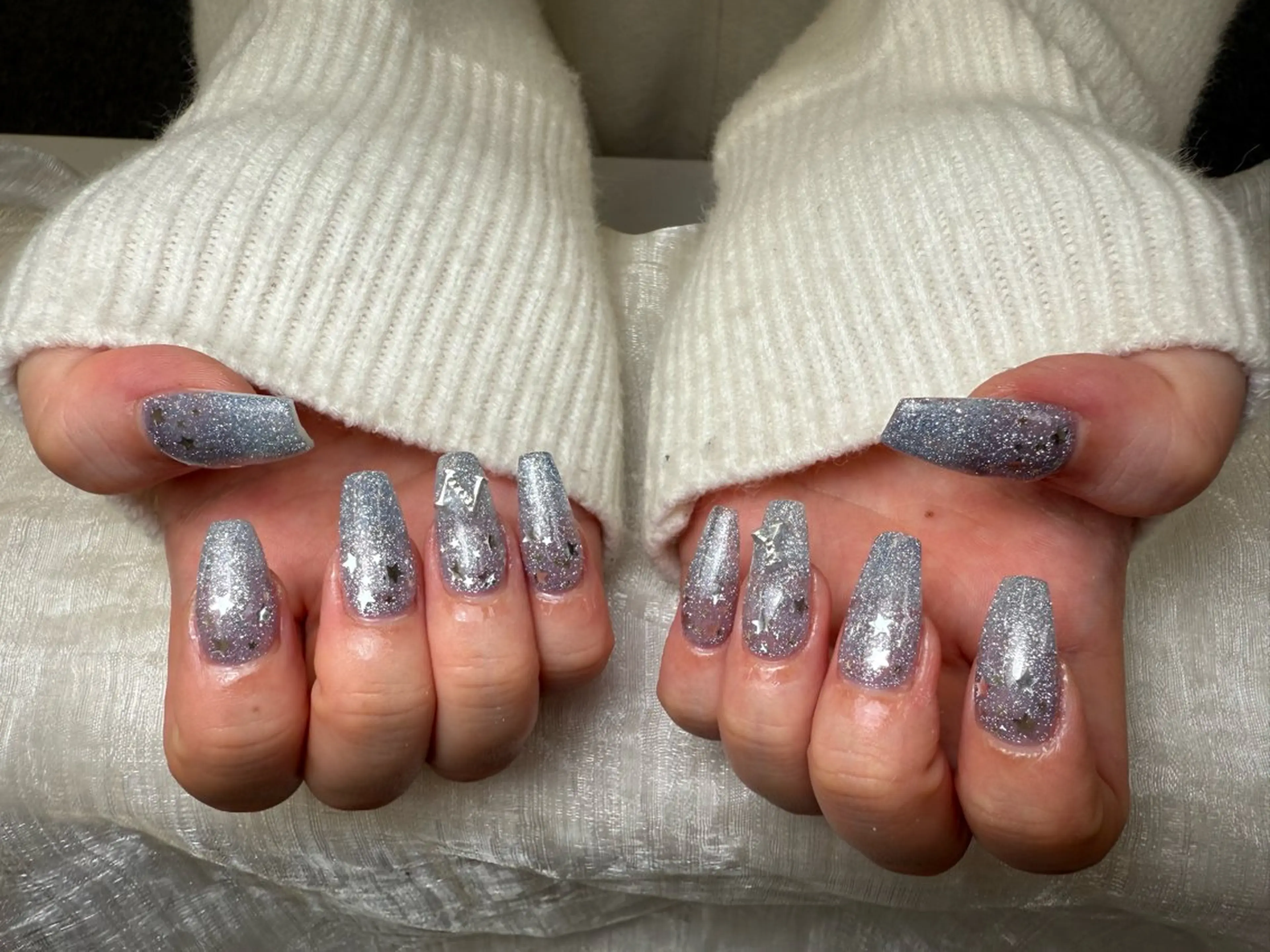 ネイル フレンチネイル ジェルネイル ガーリー 韓国ネイル ロングネイル ハンドネイル ミ チャンのネイルデザイン