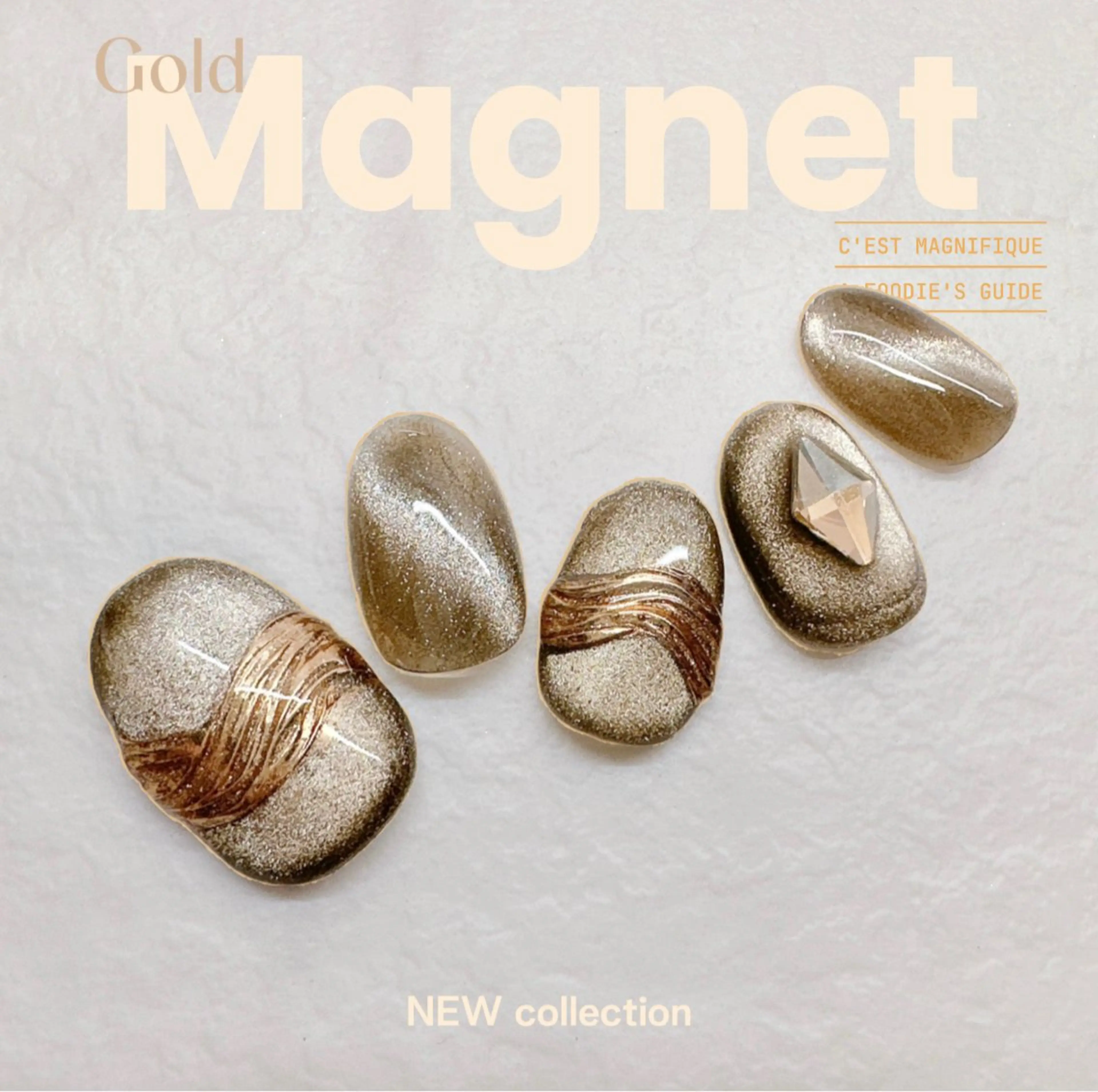 ネイル ジェルネイル グラデーション マグネットネイル ニュアンスネイル ワンホンネイル Lipi nailのネイルデザイン