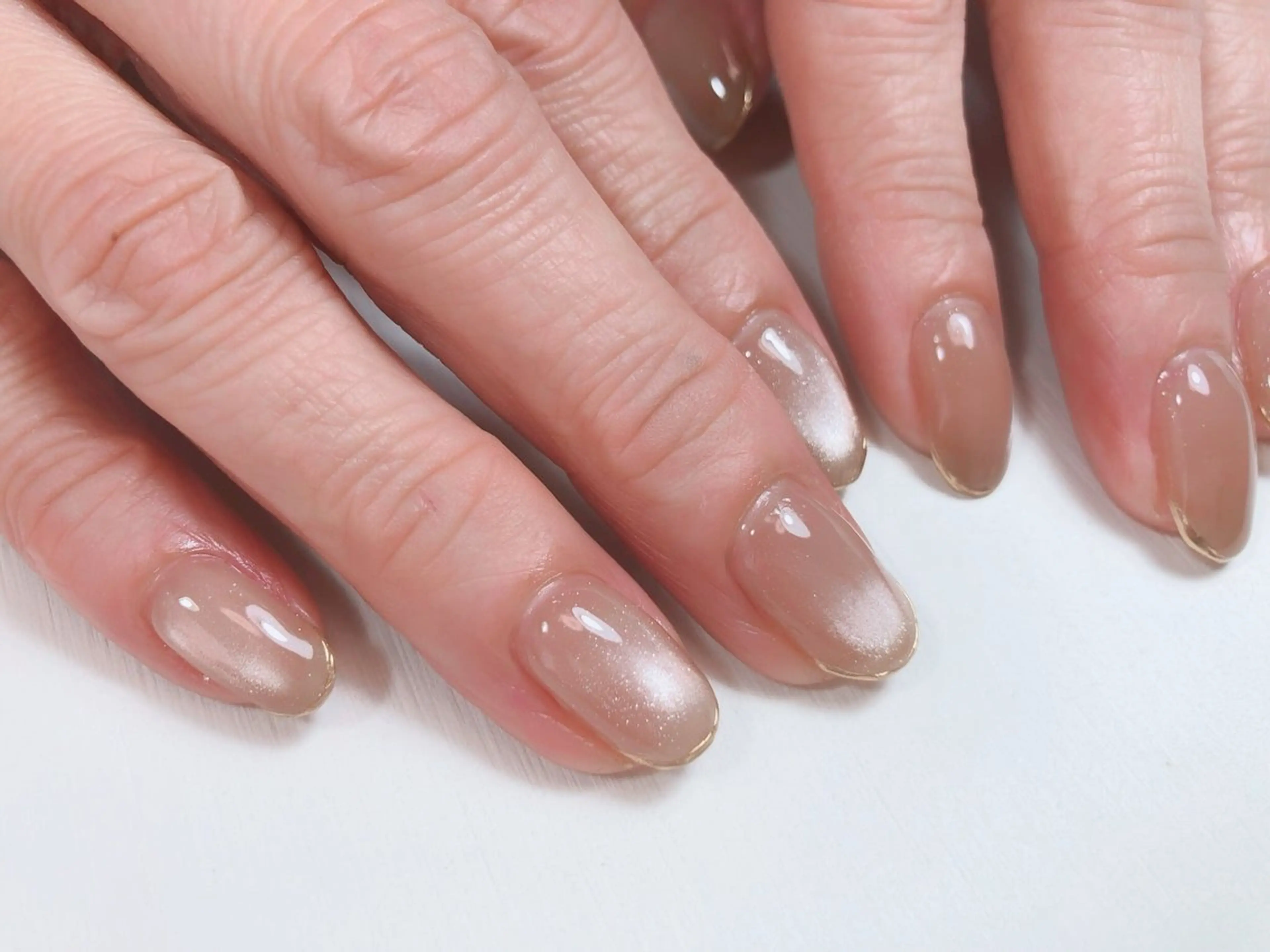 ネイル ラメ(グリッター) マグネットネイル ハンドネイル atelier in bloomのネイルデザイン