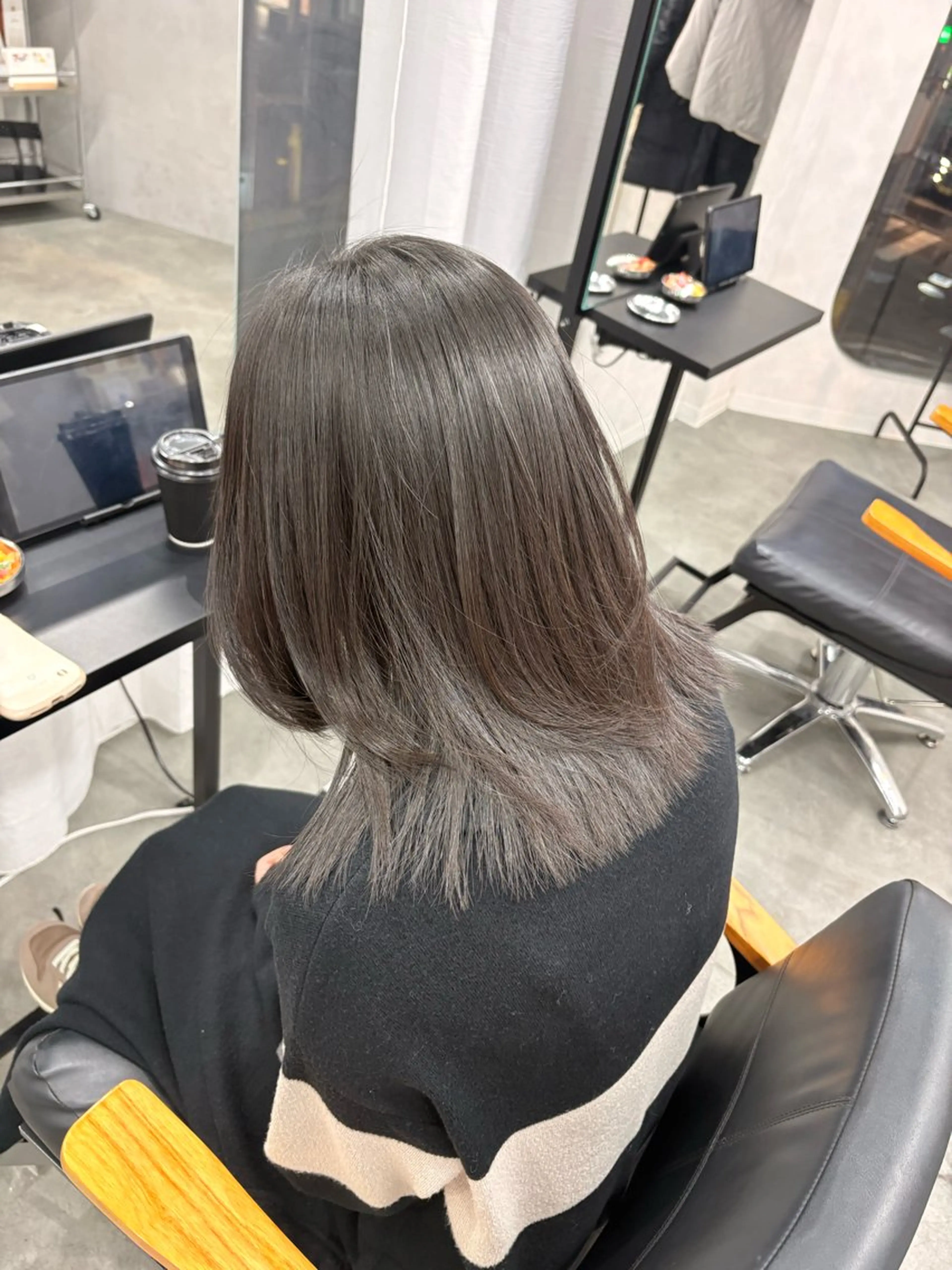 ミディアム 縮毛矯正 LIV My(マイ) 髪質改善/箕面のヘアスタイル