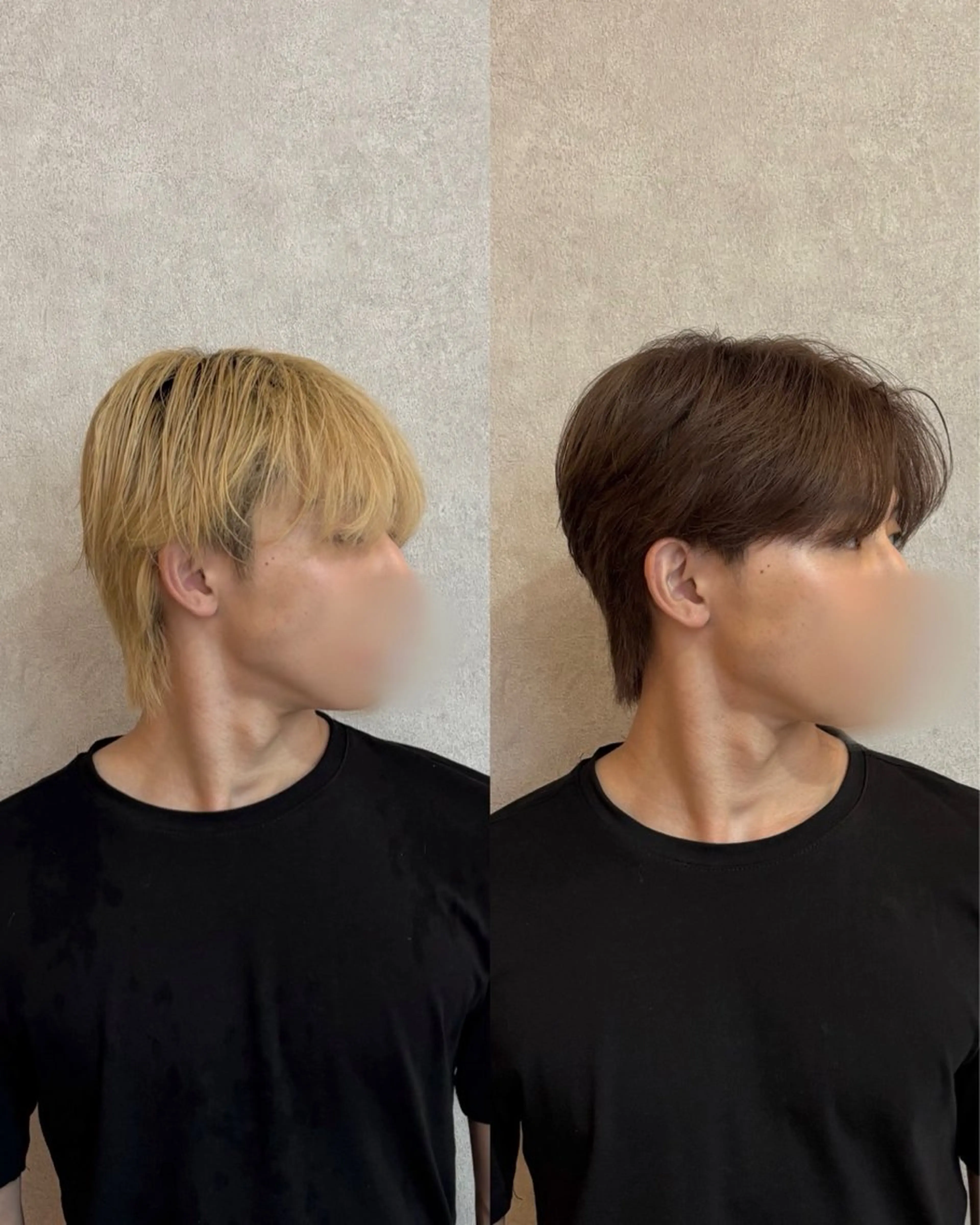 ショート カラー パーマ メンズ ヘアカラー トリートメント 韓国メンズヘア/ ダウンパーマ/歩夢のヘアスタイル