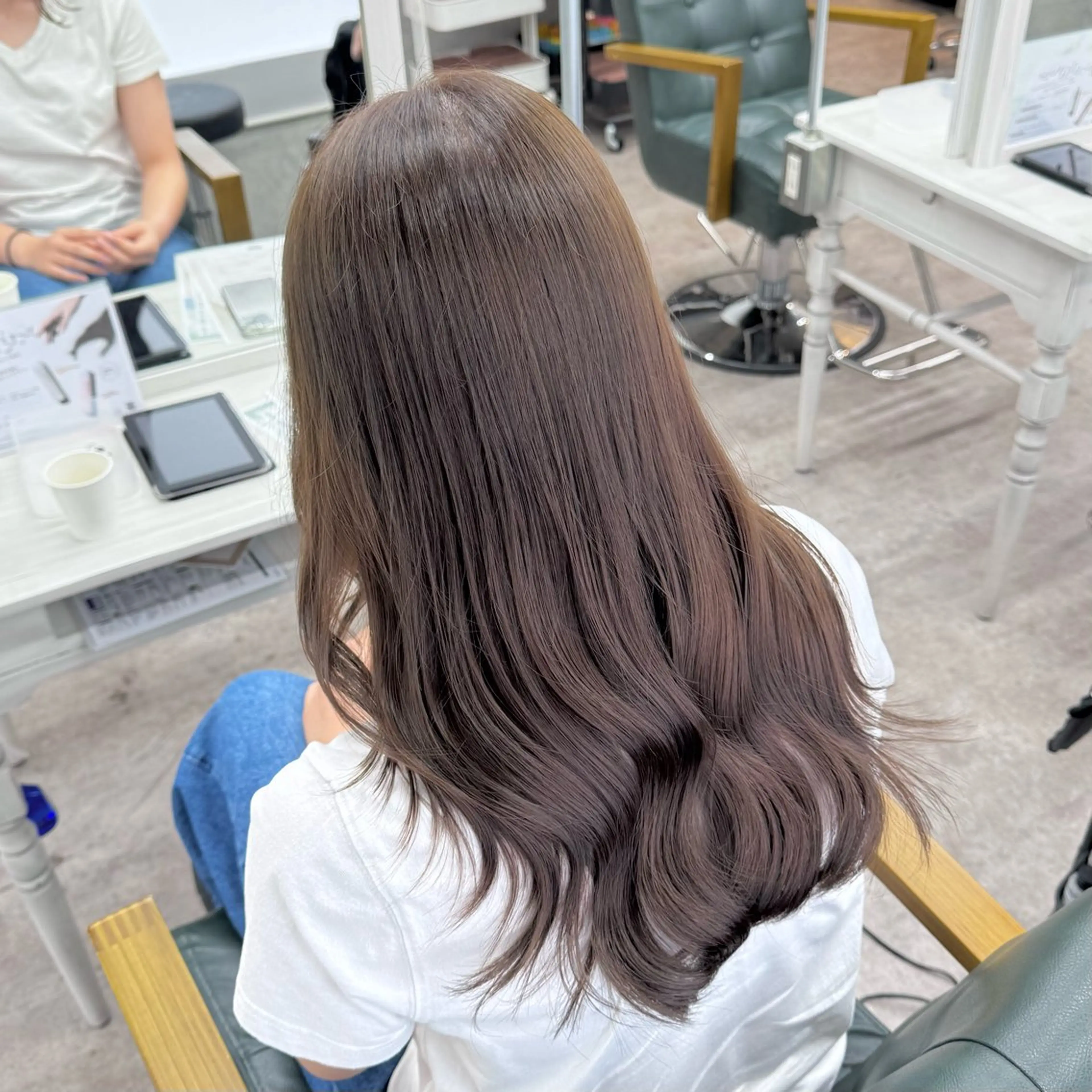 ロング カラー カット ヘアカラー JUNSHIN🦋 ヘアセット／カラーのヘアスタイル