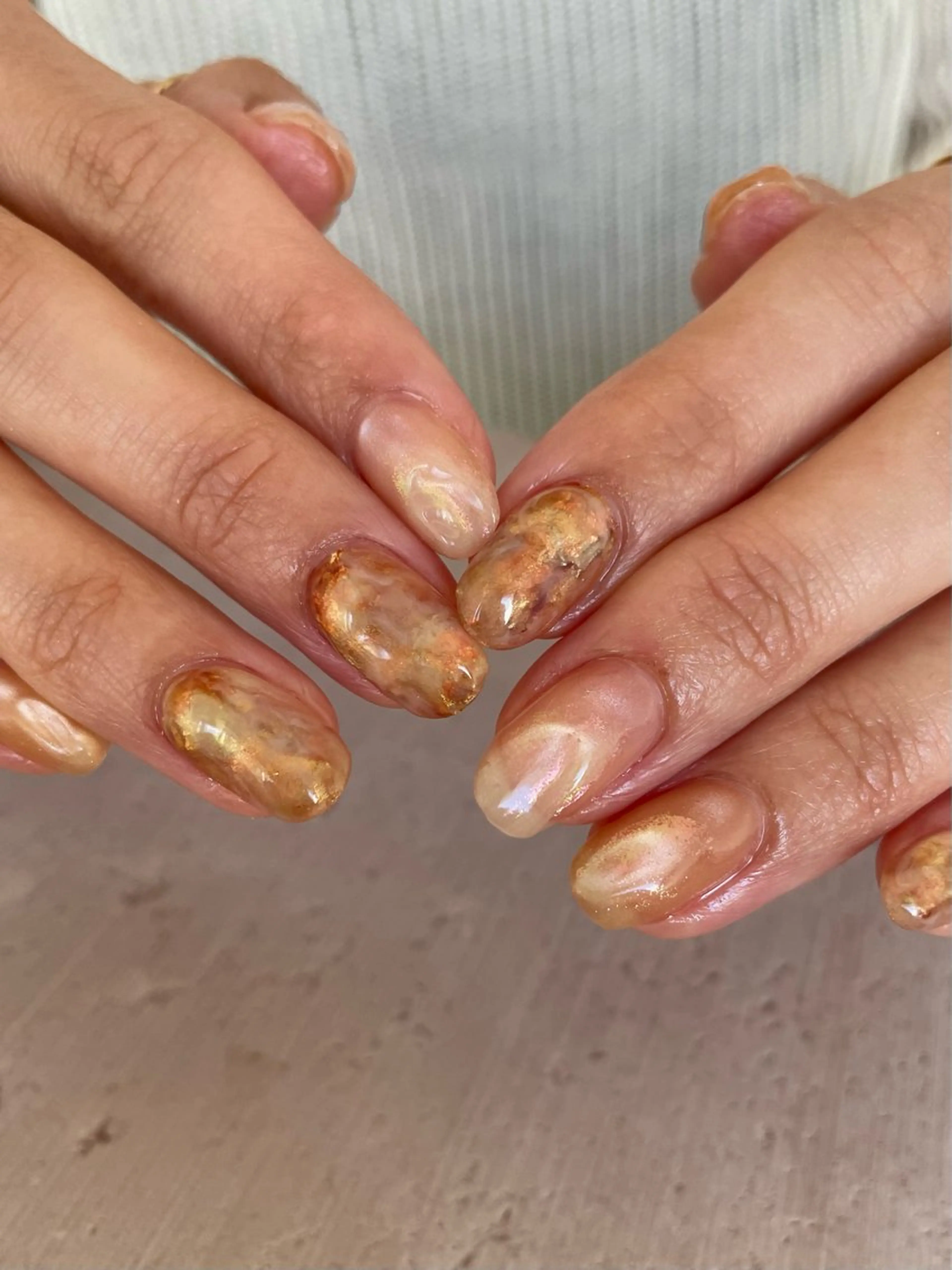 ネイル ニュアンスネイル mireknail Natsumiのネイルデザイン