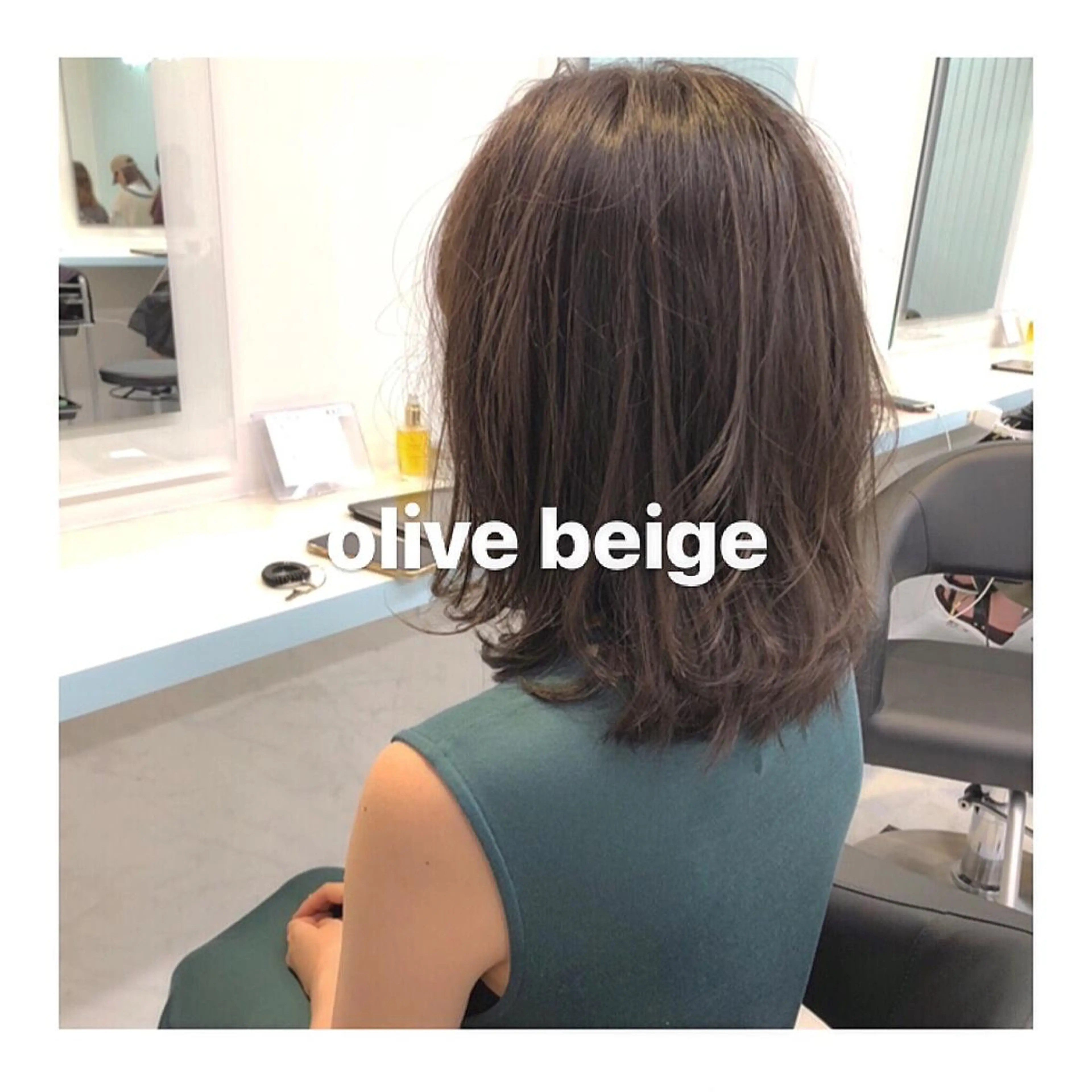 ミディアム カラー グレージュ オリーブグレージュ オリーブグレー ヘアカラー ハイトーン特化🌟 仲川和人のヘアスタイル