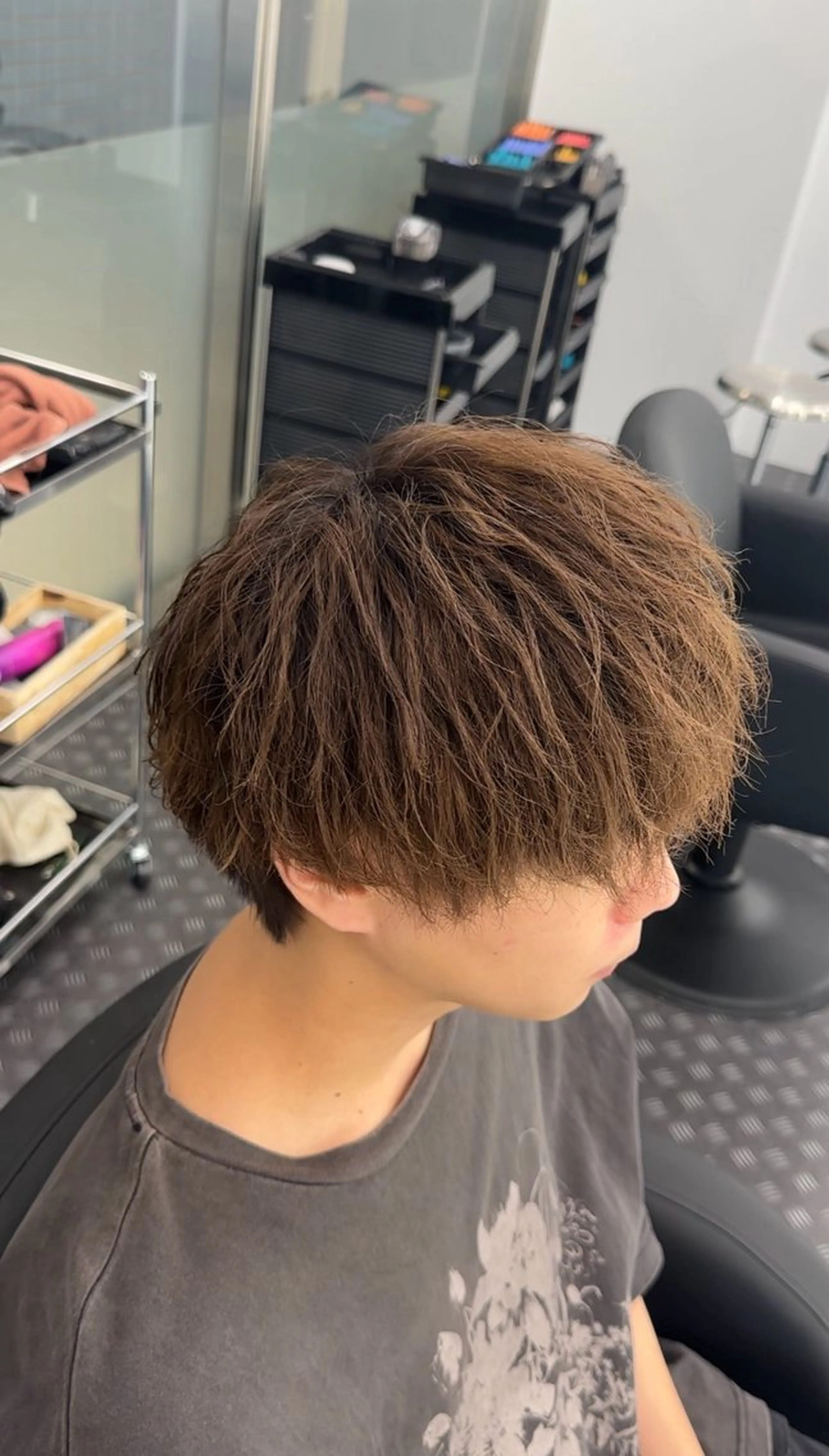 ミディアム MENS FEEL所属・メンズパーマが上手い 💇RYO❤️‍🔥のヘアスタイル