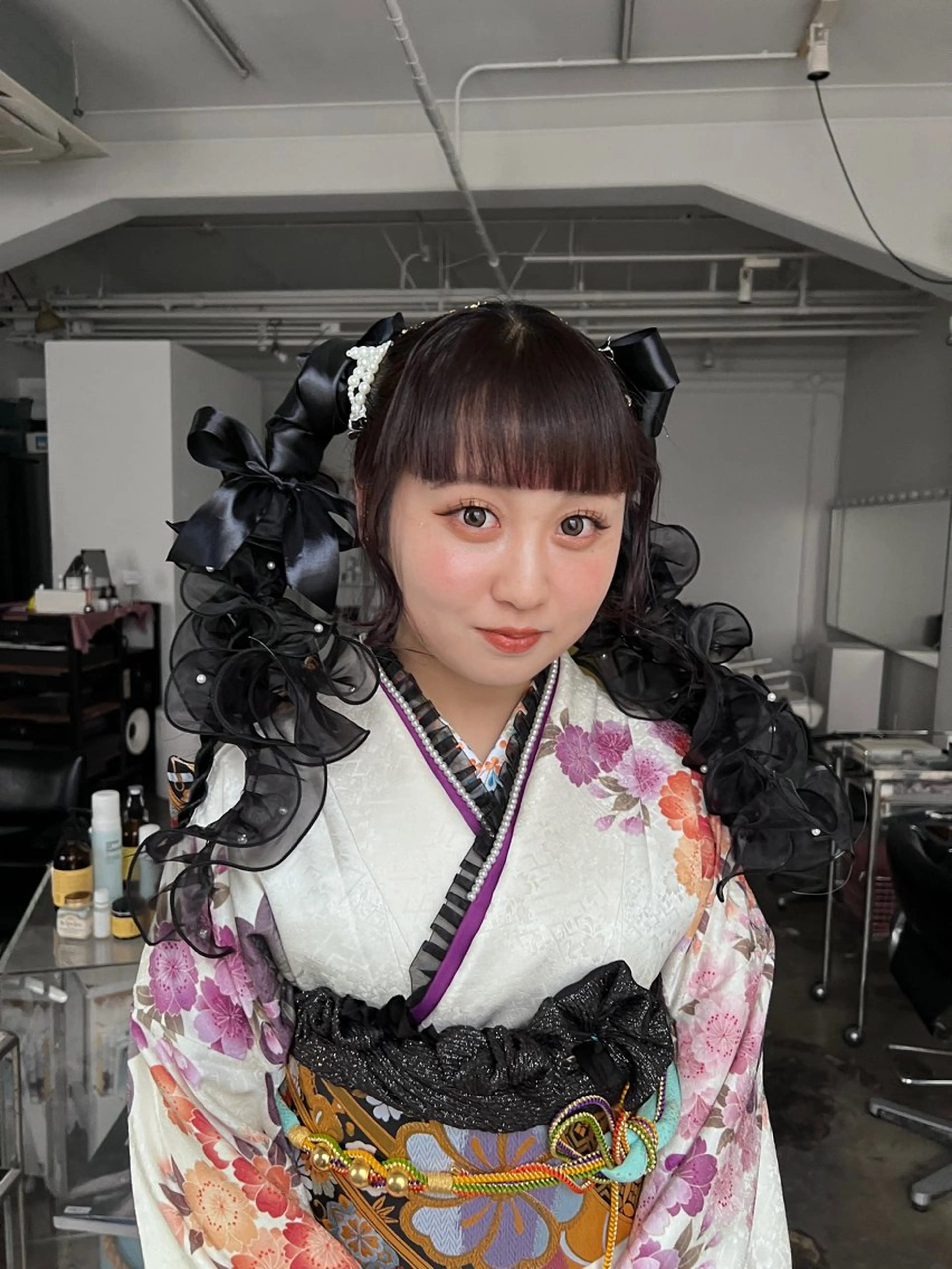 ヘアアレンジ 成人式 Lute所属・ミタニ ナギサのヘアスタイル