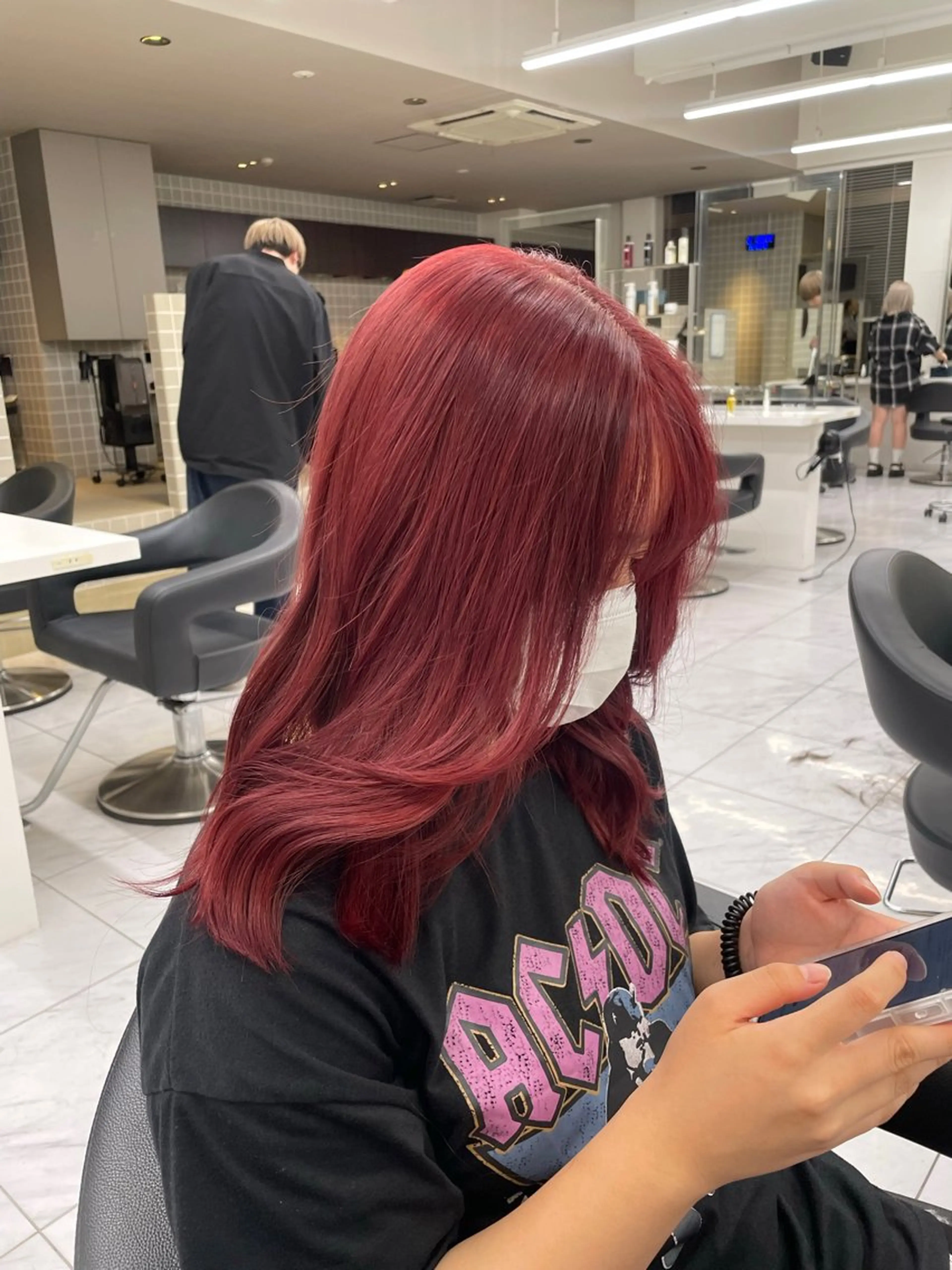 ロング カラー 表参道ハッシュカット レイヤー/リノンのヘアスタイル