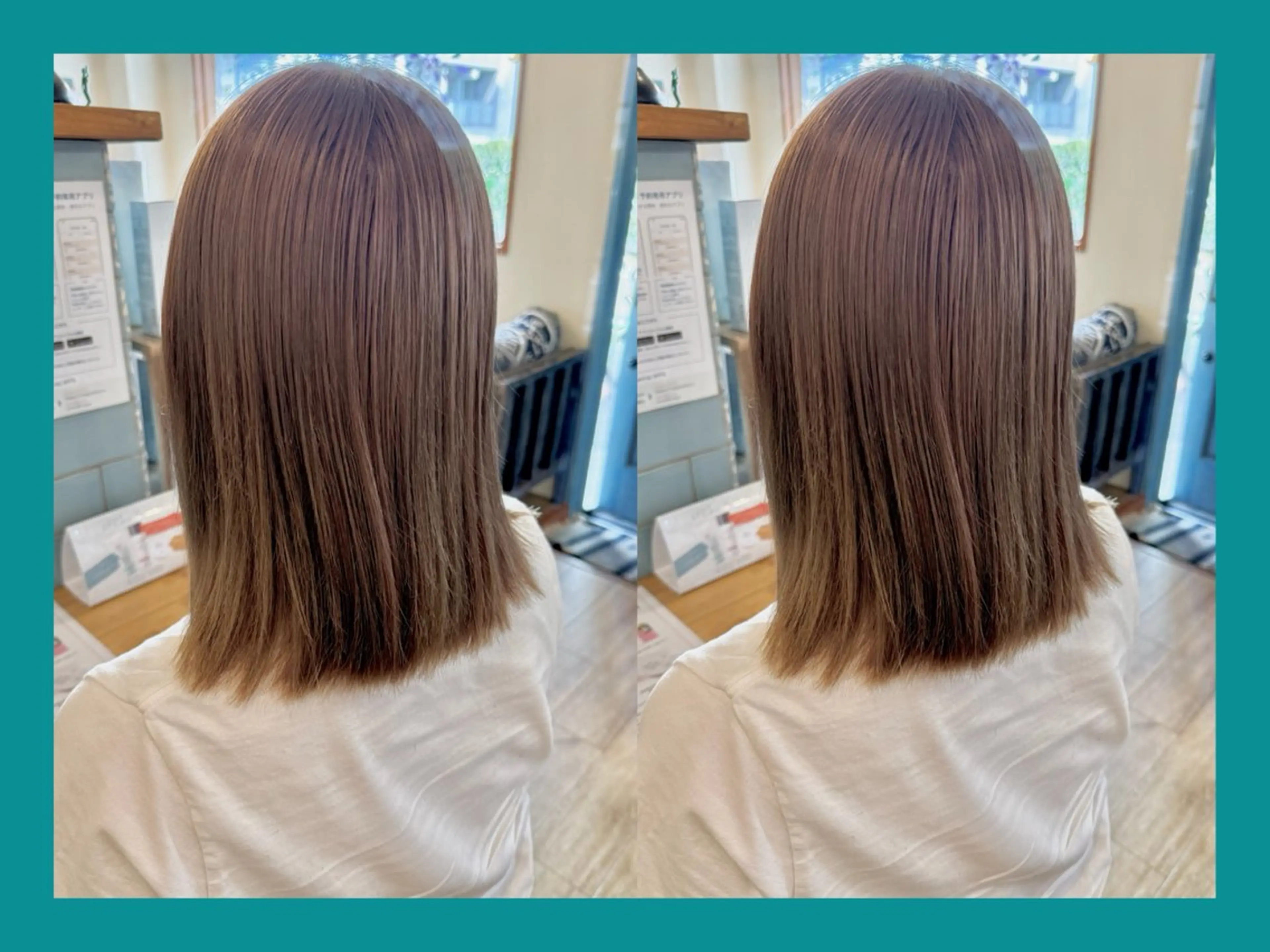 ミディアム カラー ベージュカラー ミルクティーベージュ カット ヘアカラー トリートメント ヘッドスパ 髪質改善/ハイトーン /茅ヶ崎/YUKAのヘアスタイル