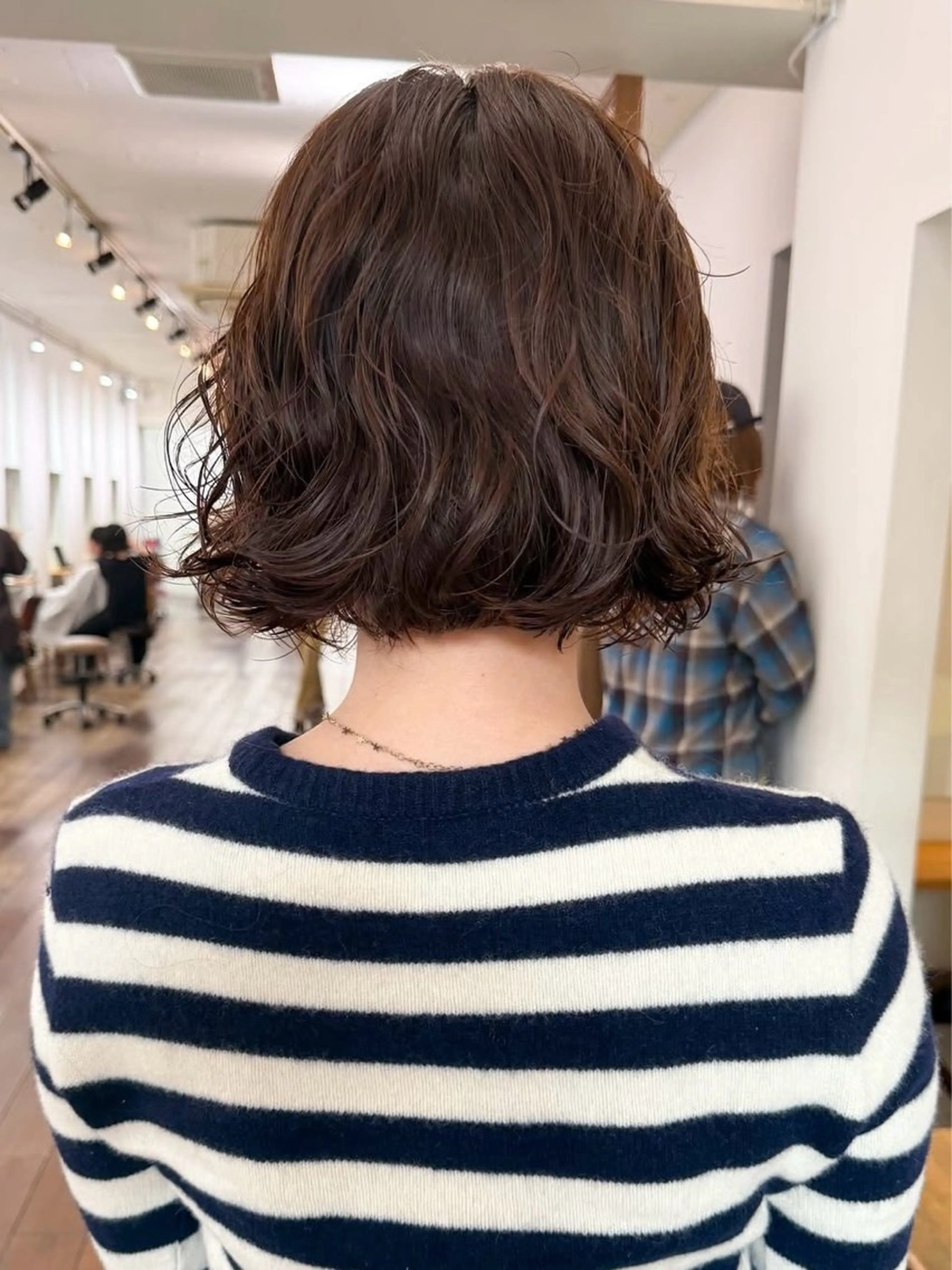 ミディアム パーマ ミディアムパーマ ボブ カット パーマ ENIEN MAKE’S 立川所属・ミカ💫/パーマ/ ニュアンスパーマのヘアスタイル