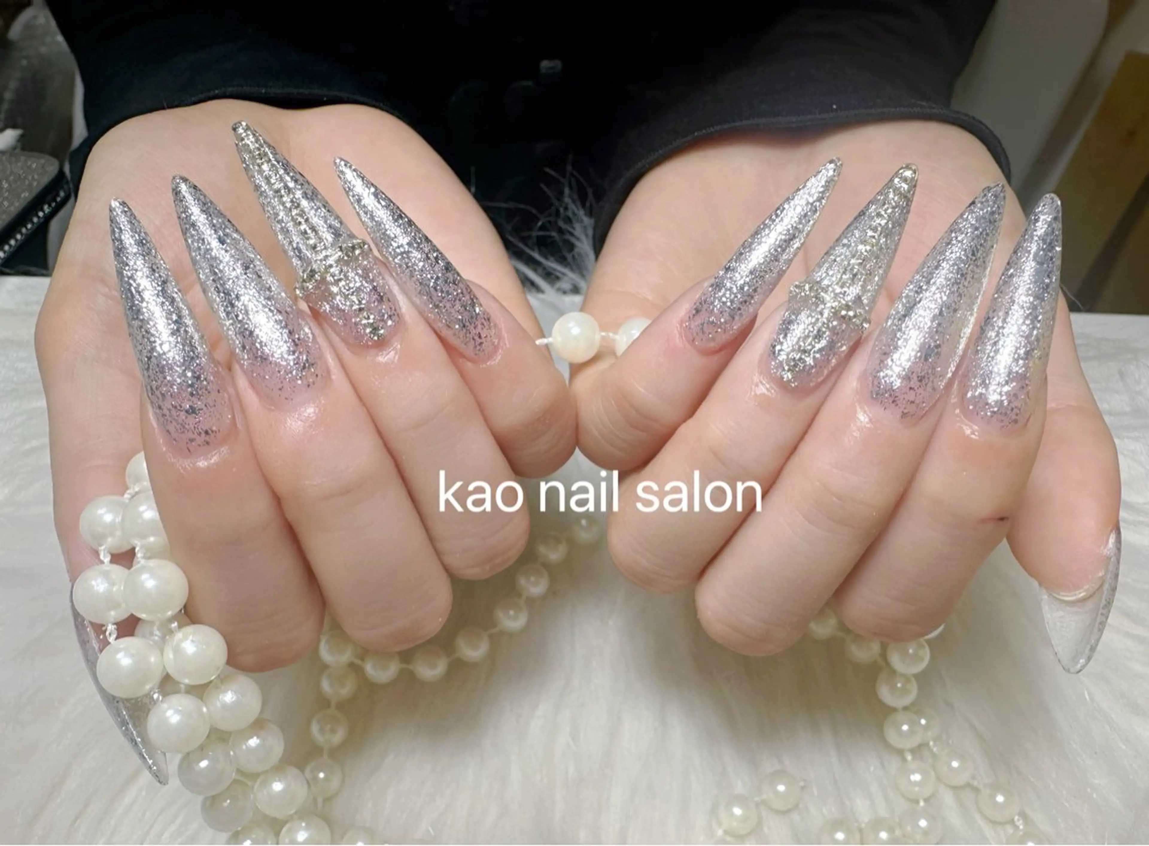 ネイル ハンドネイル kao nail マグネット/長さだしのネイルデザイン