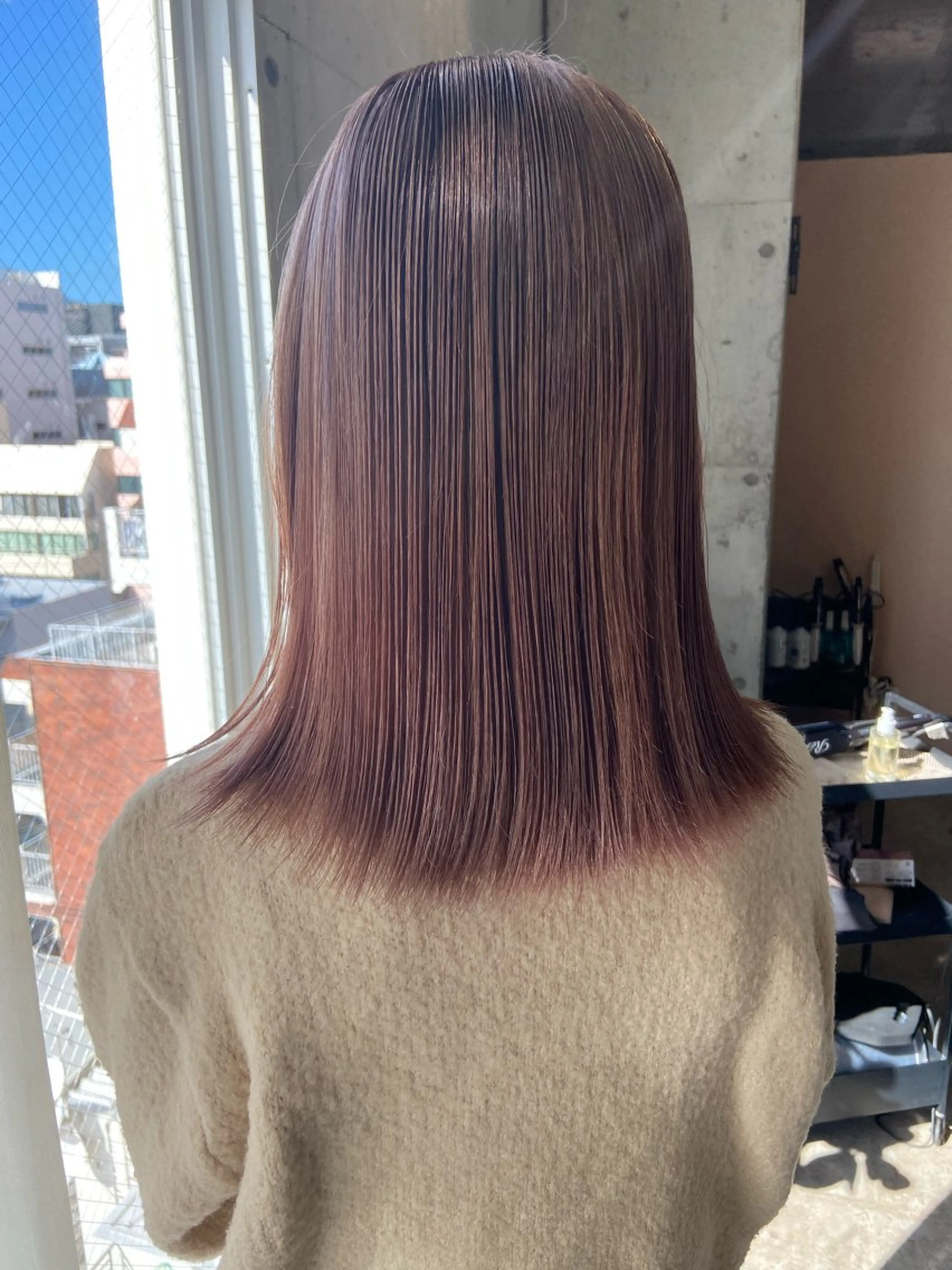 ミディアム カラー アッシュ アッシュブラウン ブラウンカラー ヘアカラー [lani ] konatsuのヘアスタイル