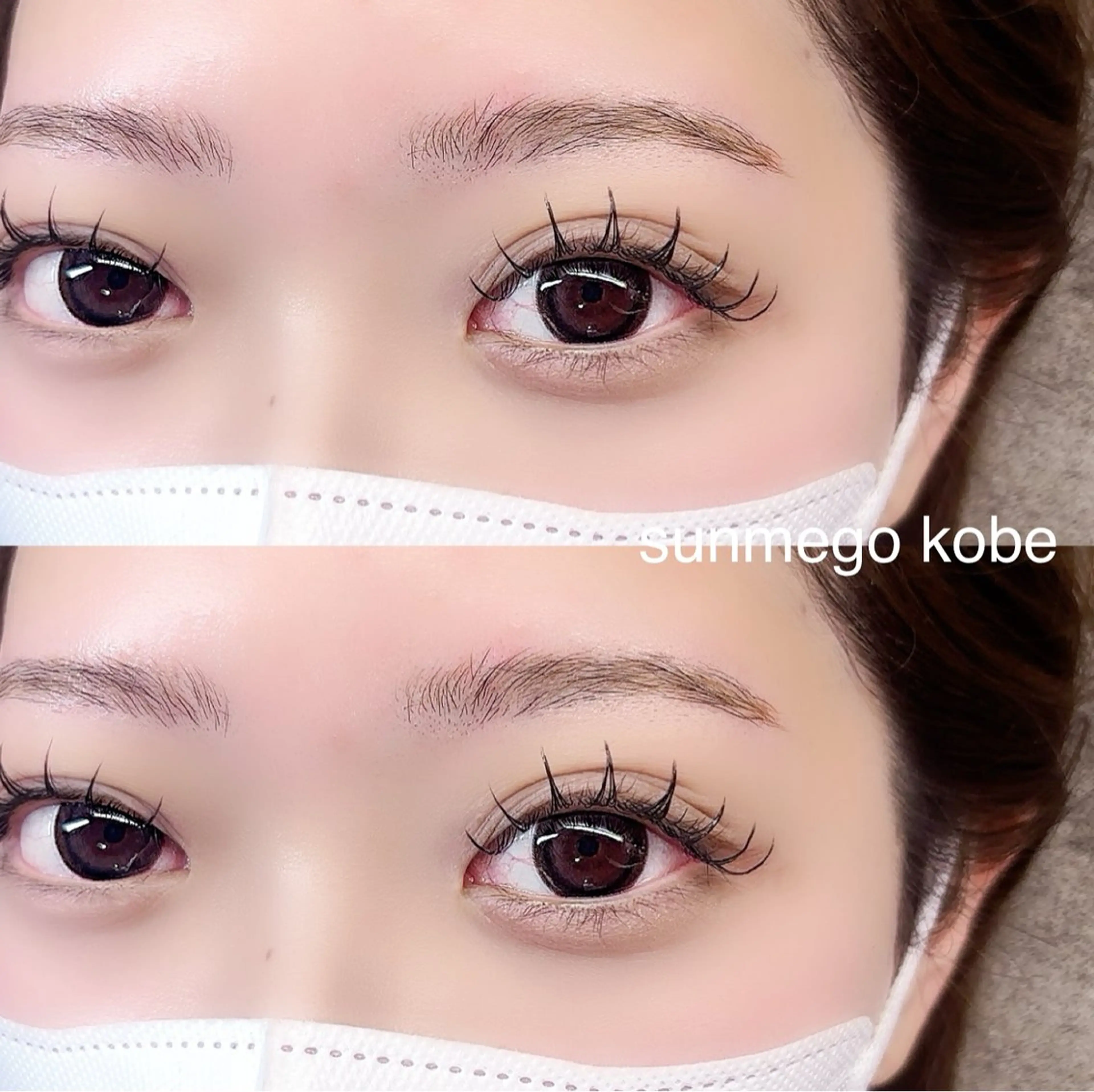 マツエク・マツパ sunmego kobe所属・ogawa yunaのマツエク・マツパデザイン