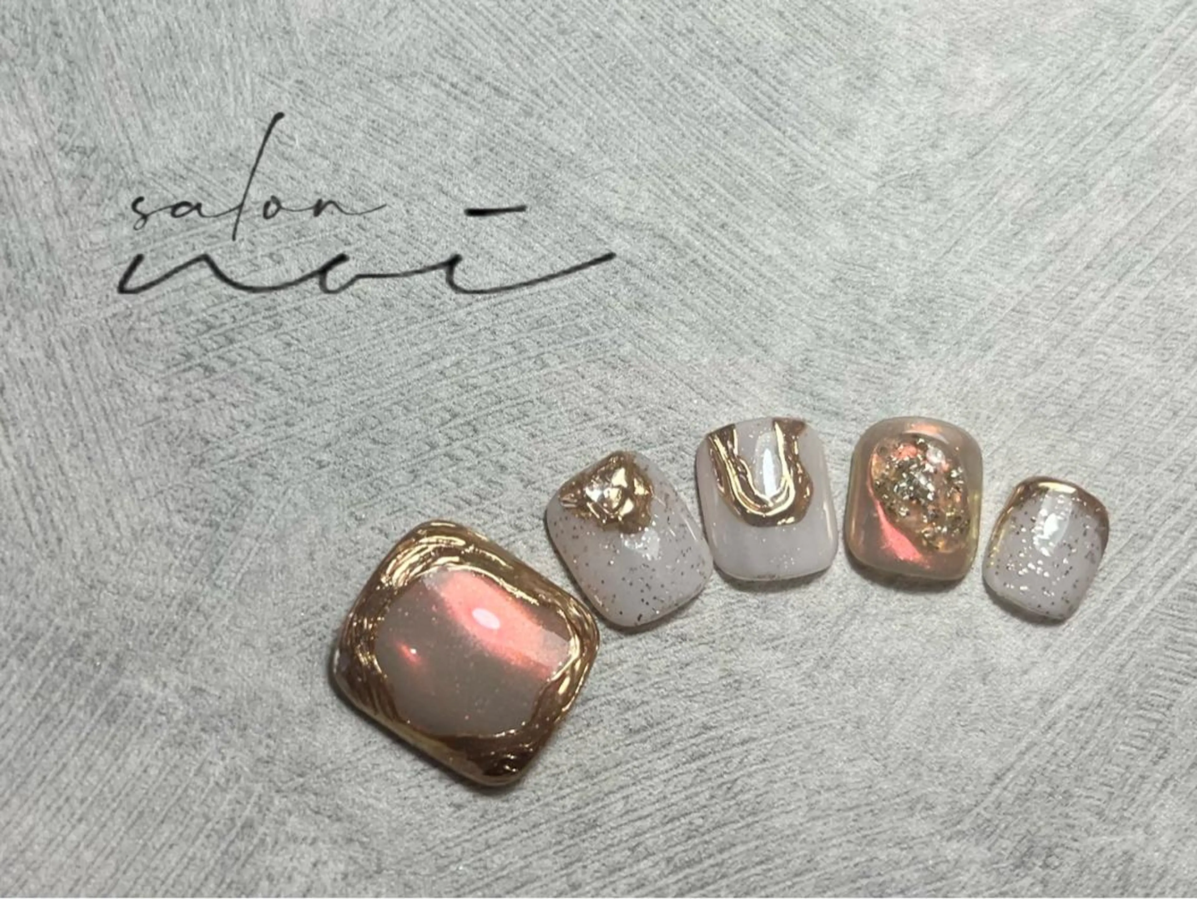ショート ネイル フットネイル salon noi所属・salon noiのネイルデザイン