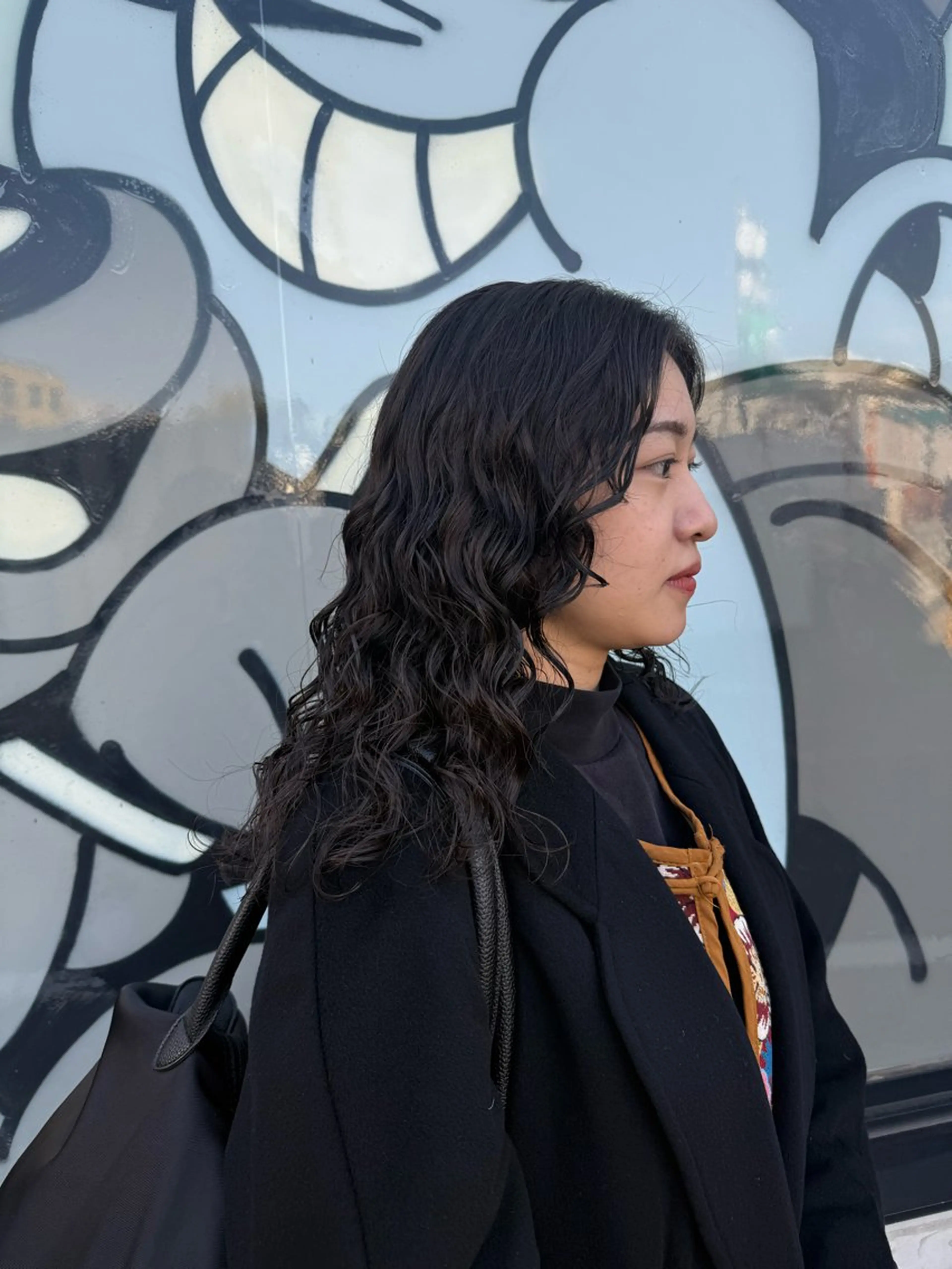 セミロング カット パーマ トリートメント デジタルパーマ/ ウェーブパーマ/神野のヘアスタイル