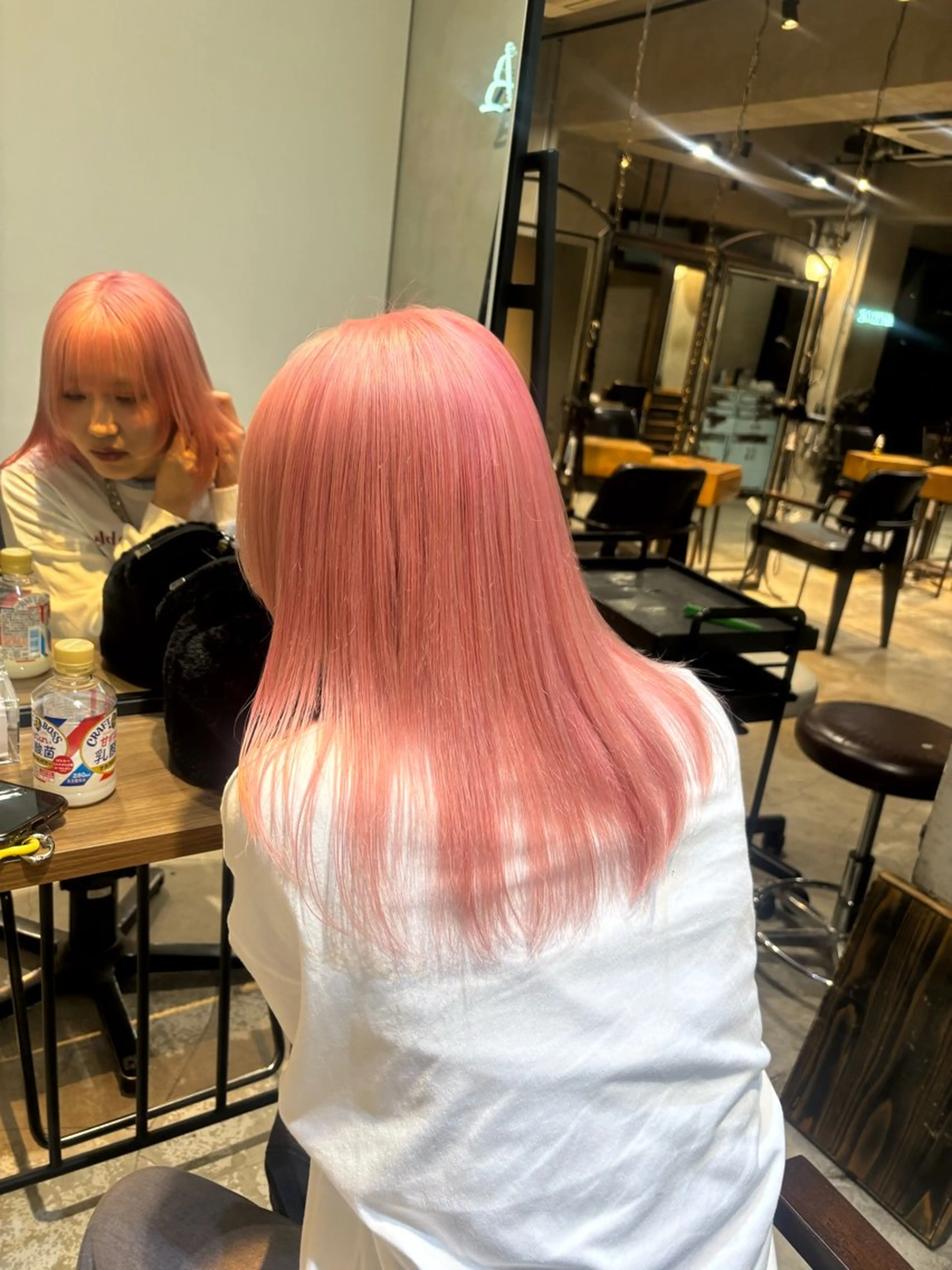 ミディアム カラー ヘアカラー トリートメント 派手髪/ハイトーン RIN🩵ྀིのヘアスタイル