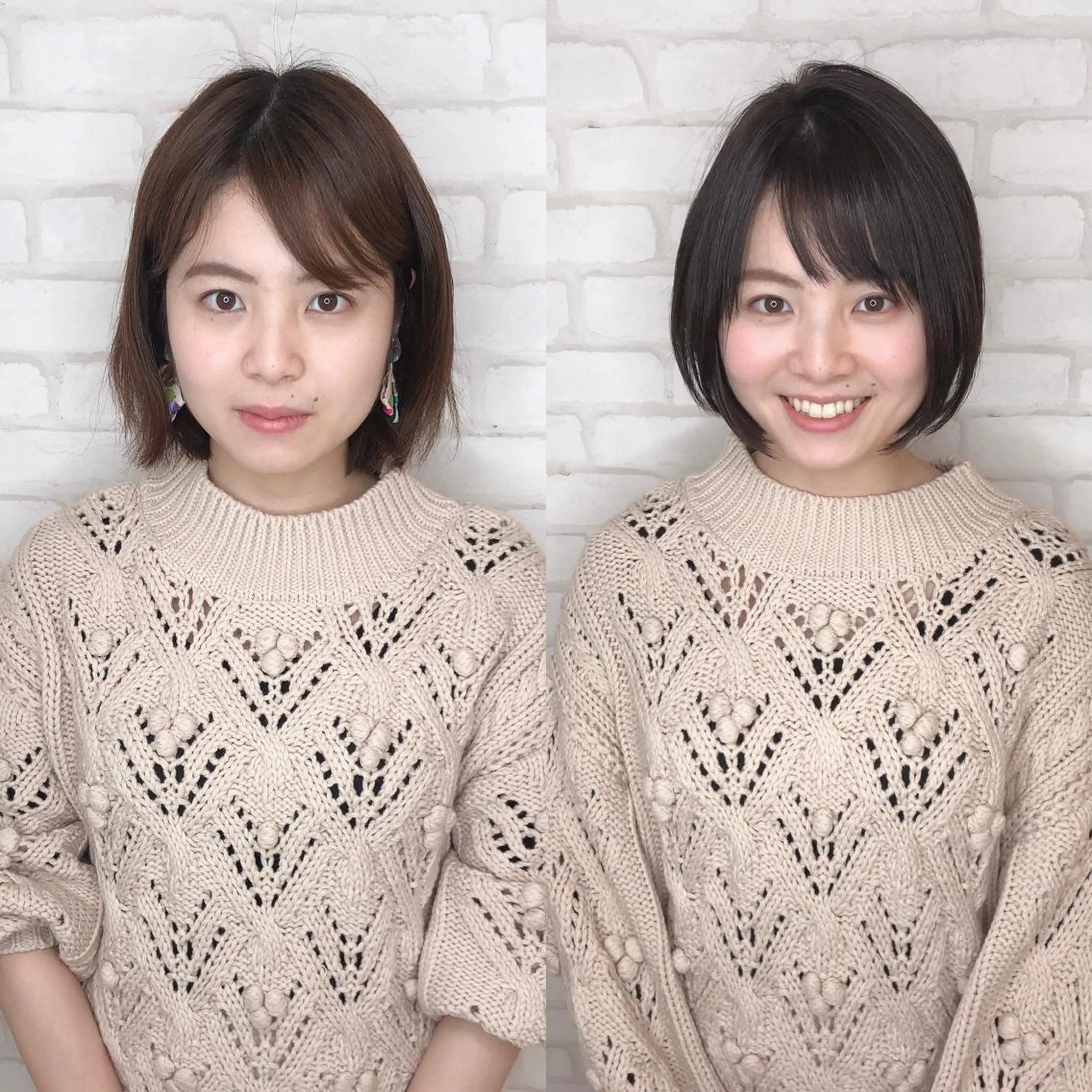 ショート カラー アビリタ 警固のヘアスタイル