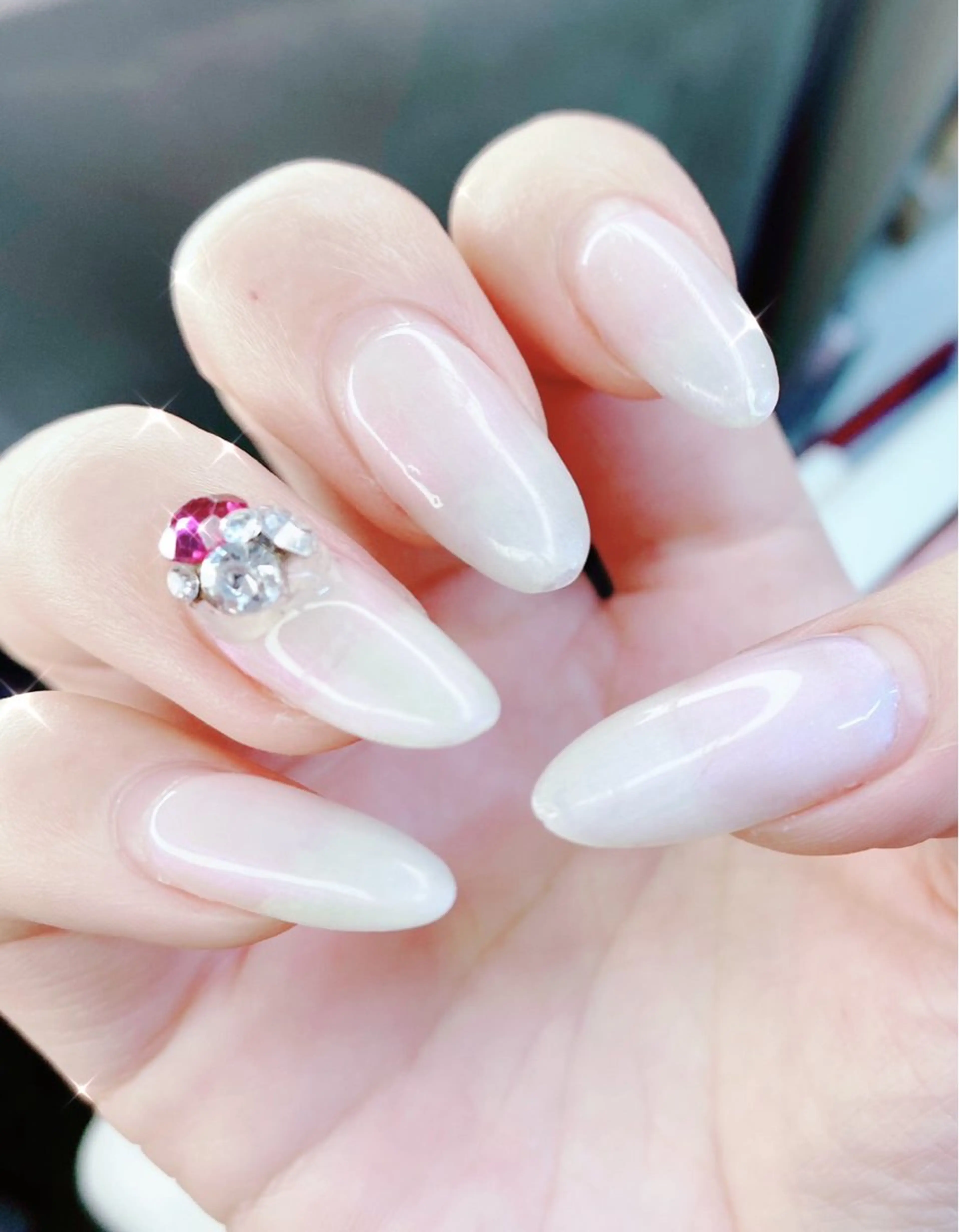 ネイル チークネイル ジェルネイル ハート 持ち込み ピンク ハンドネイル ハンドケア 大門浜松町 ネイルのネイルデザイン