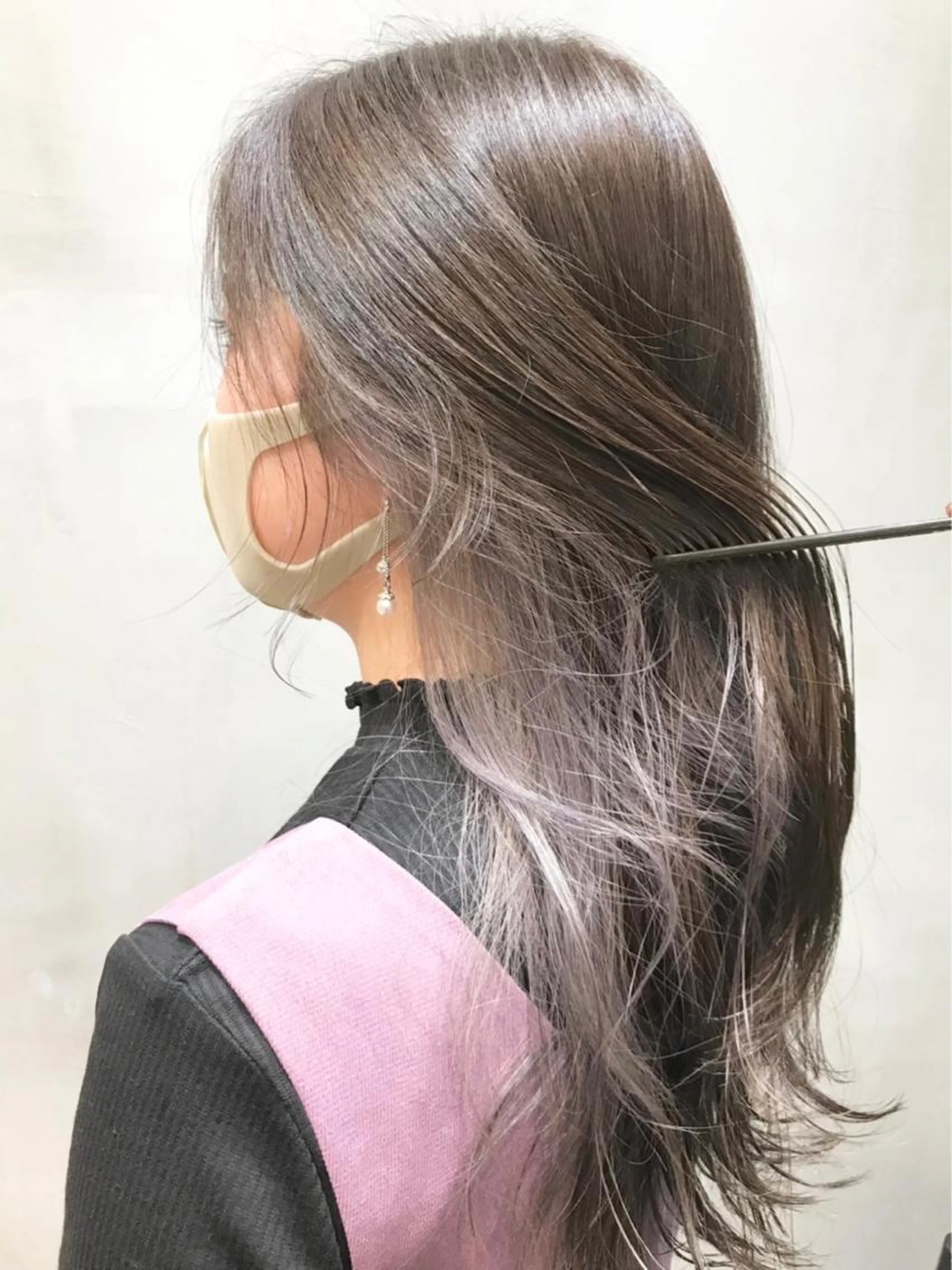 🔥🌈✂️🎨✨カット＋インナーカラー＋スチームTR¥16980【仙台ブリーチ／韓国レイヤー】の写真