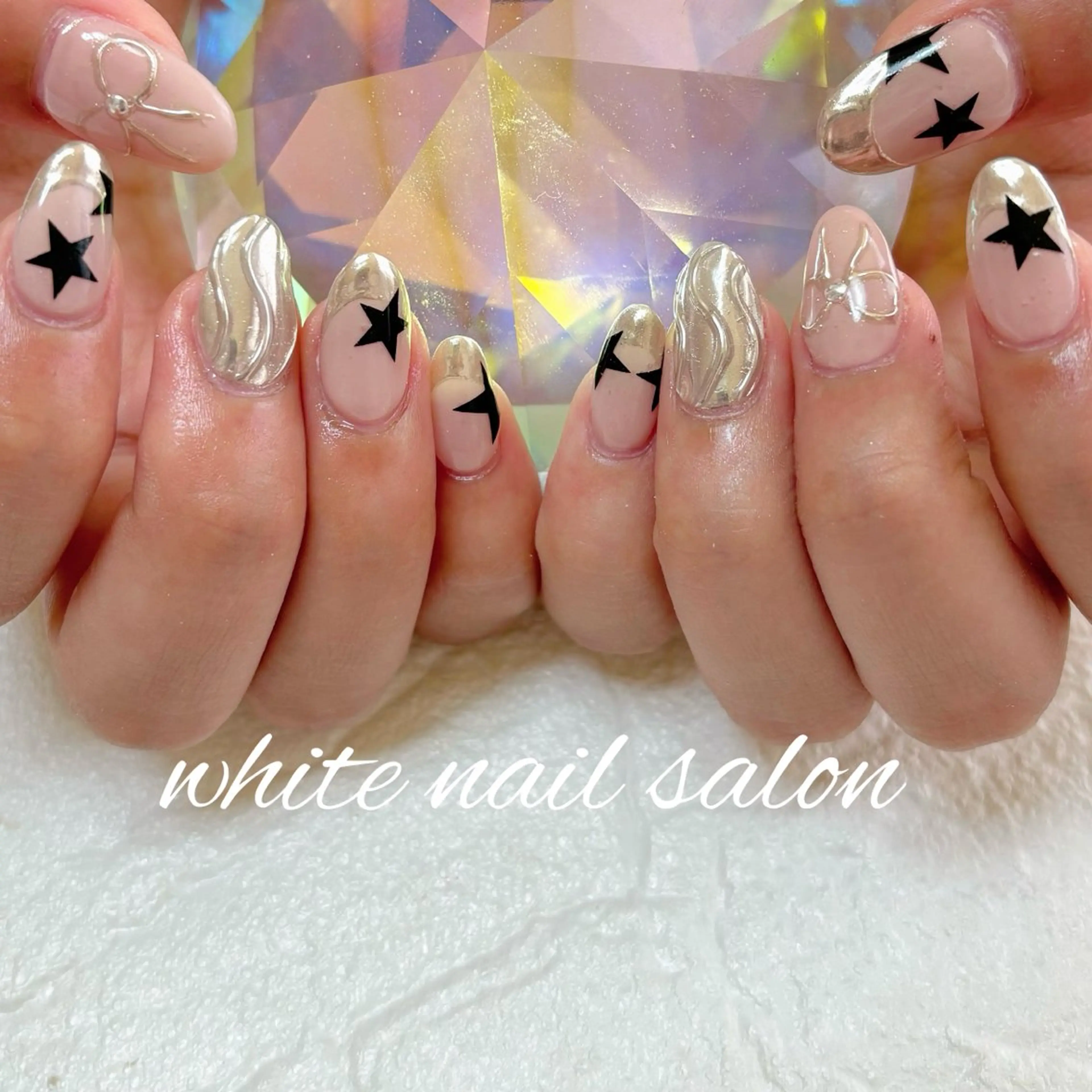 ネイル 持ち込み ホワイト ハンドネイル white nail salonのネイルデザイン