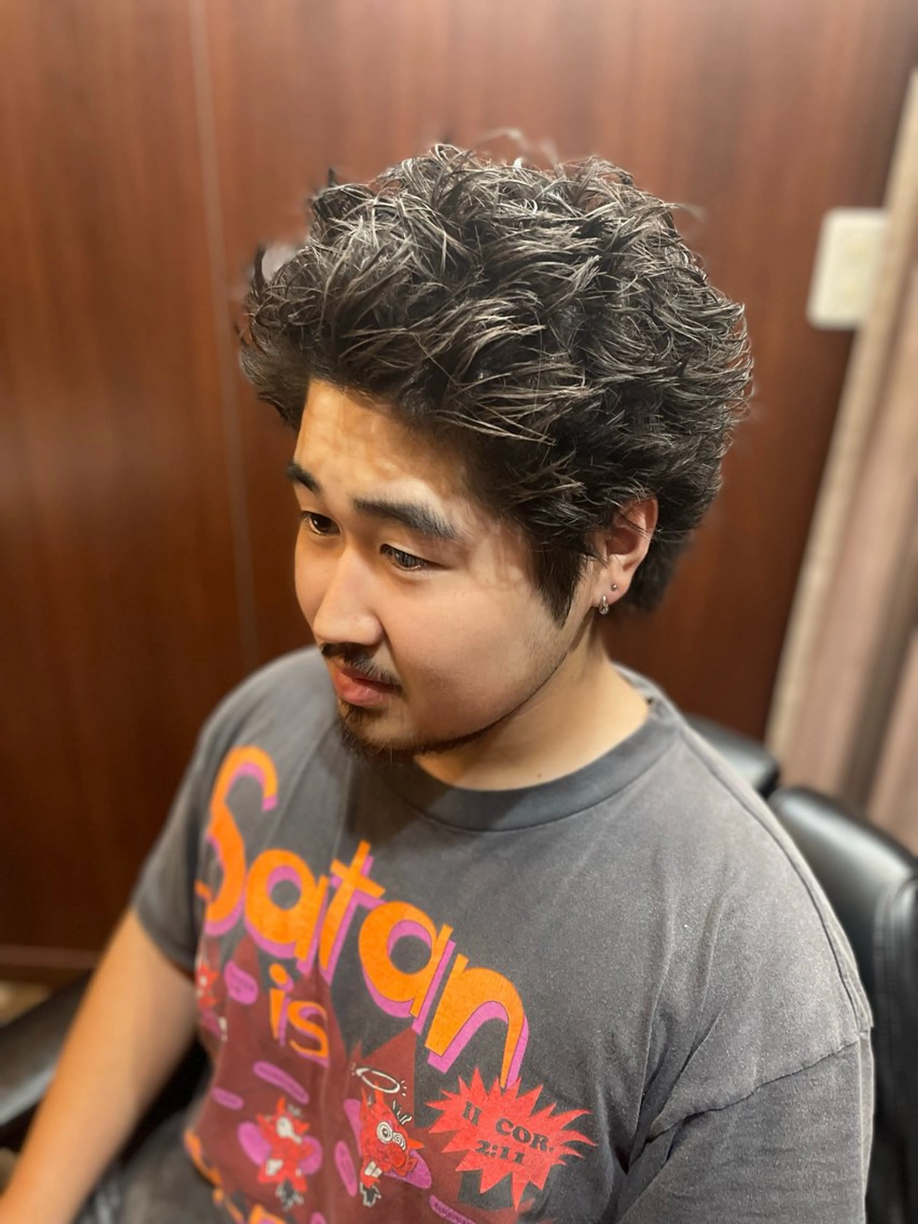 パーマ メンズ カット パーマ ヒロ銀座バーバーショップ新宿店所属・ITO TOMのヘアスタイル