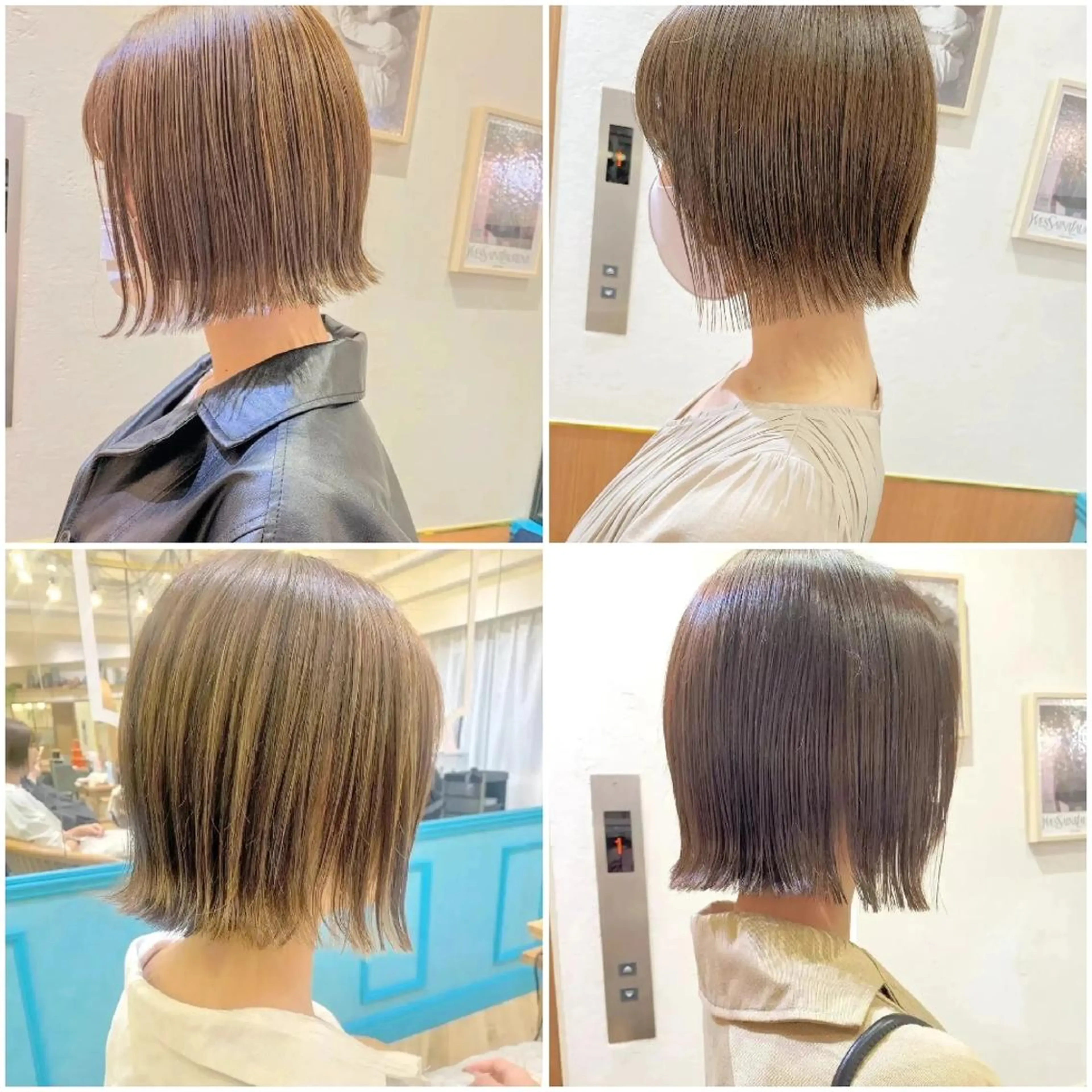 ショート カラー ベージュカラー ブリーチ ブロンド ブルーカラー ケアブリーチ カット ヘアカラー トリートメント 🌹艶ボブの達人🌹 SYOHEIのヘアスタイル