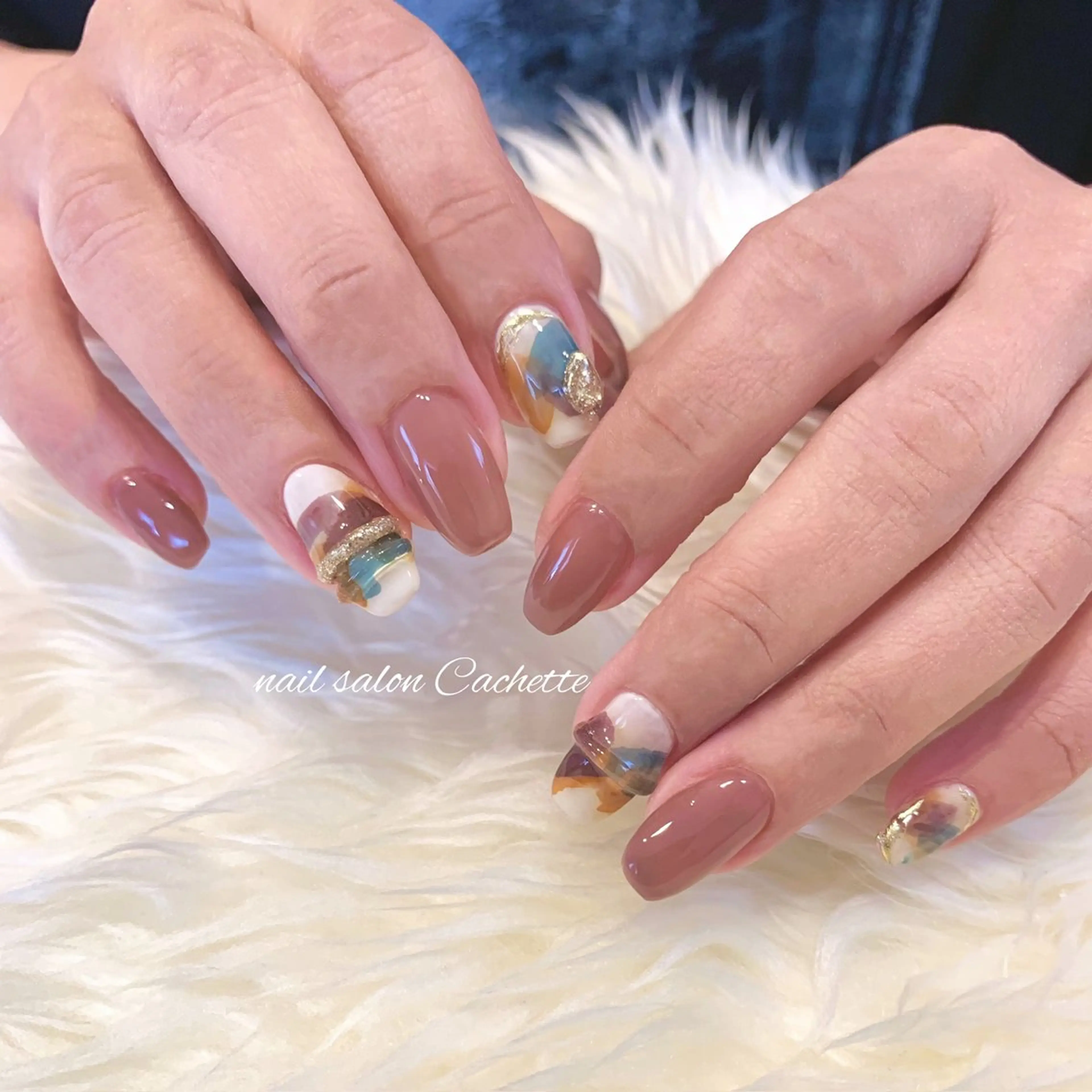 ネイル アートネイル ニュアンスネイル ✧Cachette✧ YUKARIのネイルデザイン