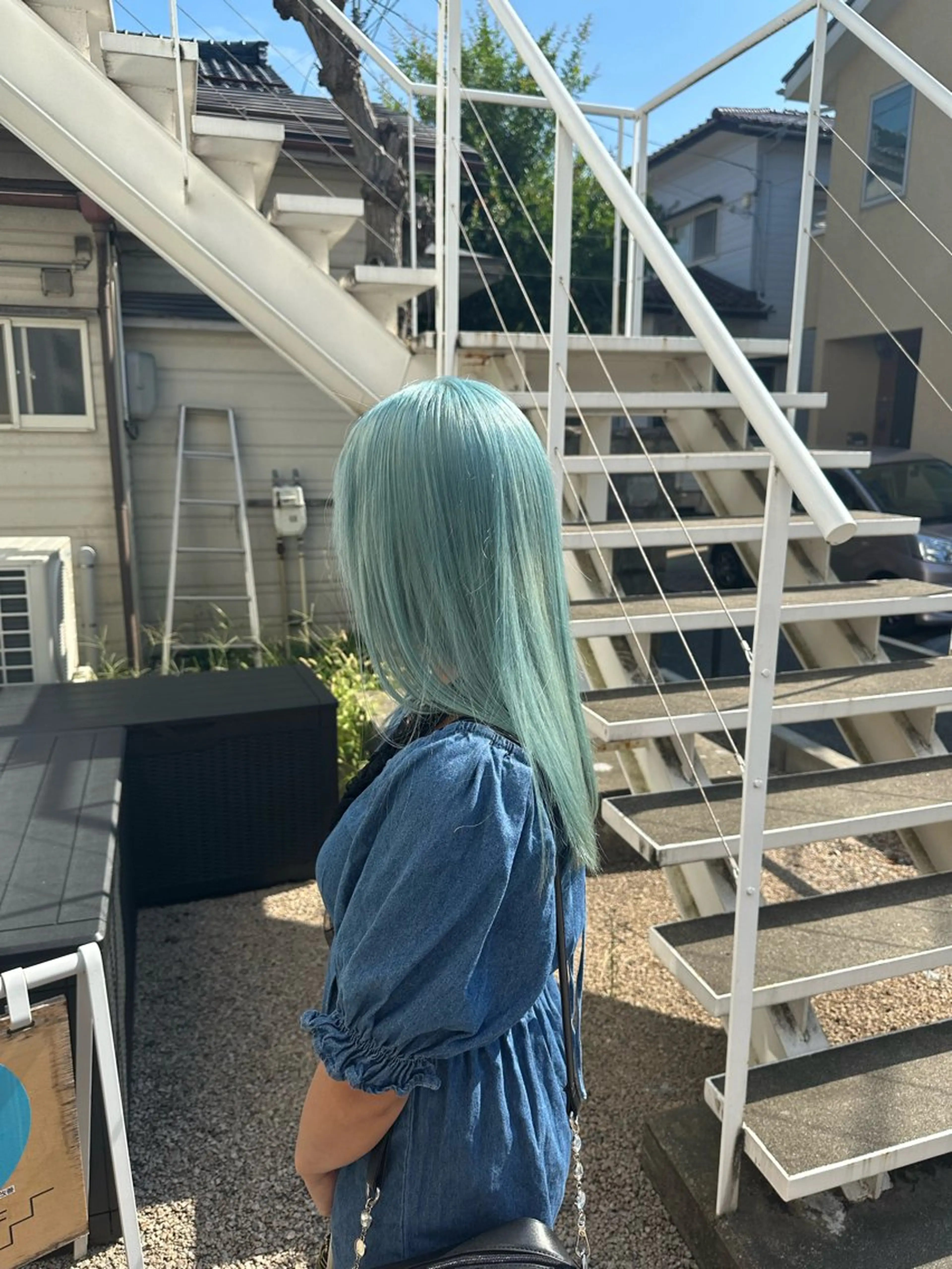 セミロング ブリーチ屋さん/ブリ ーチ矯正🫧あずみのヘアスタイル