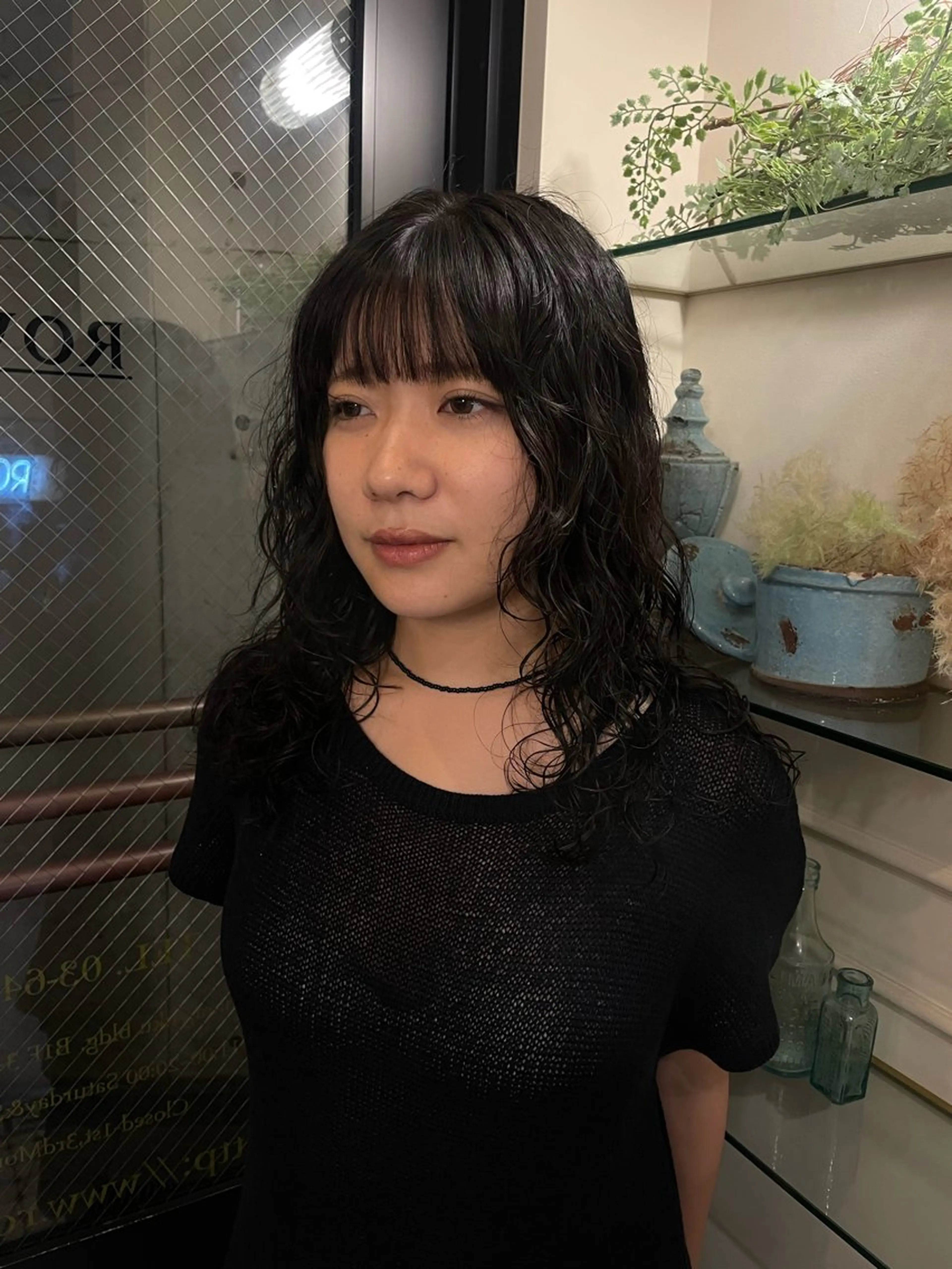 セミロング パーマ セミロングパーマ レイヤーカット パーマ rin🩰ハイトーン /レディースパーマのヘアスタイル