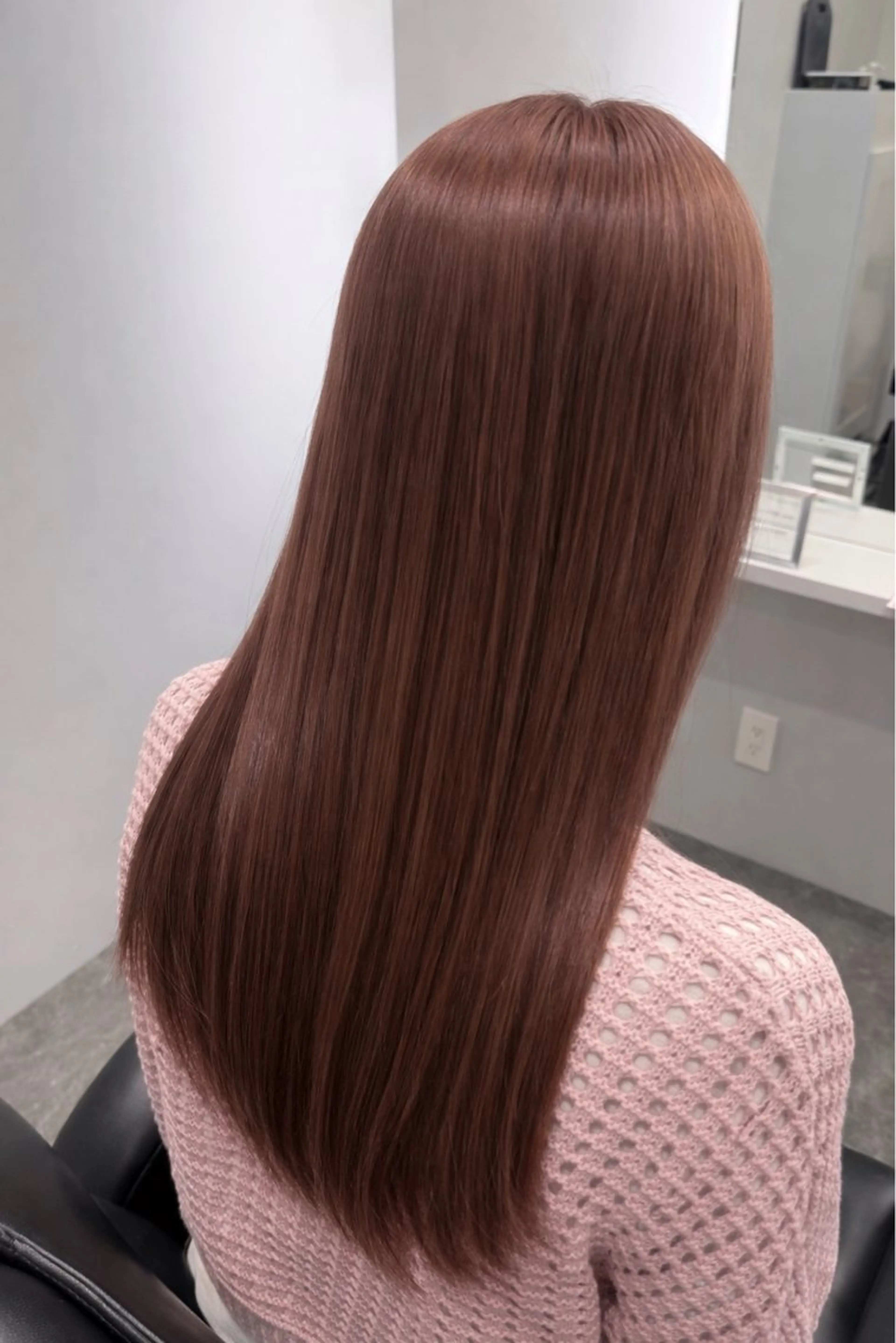 ロング カラー ブリーチ ブラウンカラー 透明感カラー ピンクカラー ピンクブラウン ヘアカラー 透明感/韓国風/ fuka🎀🪽のヘアスタイル