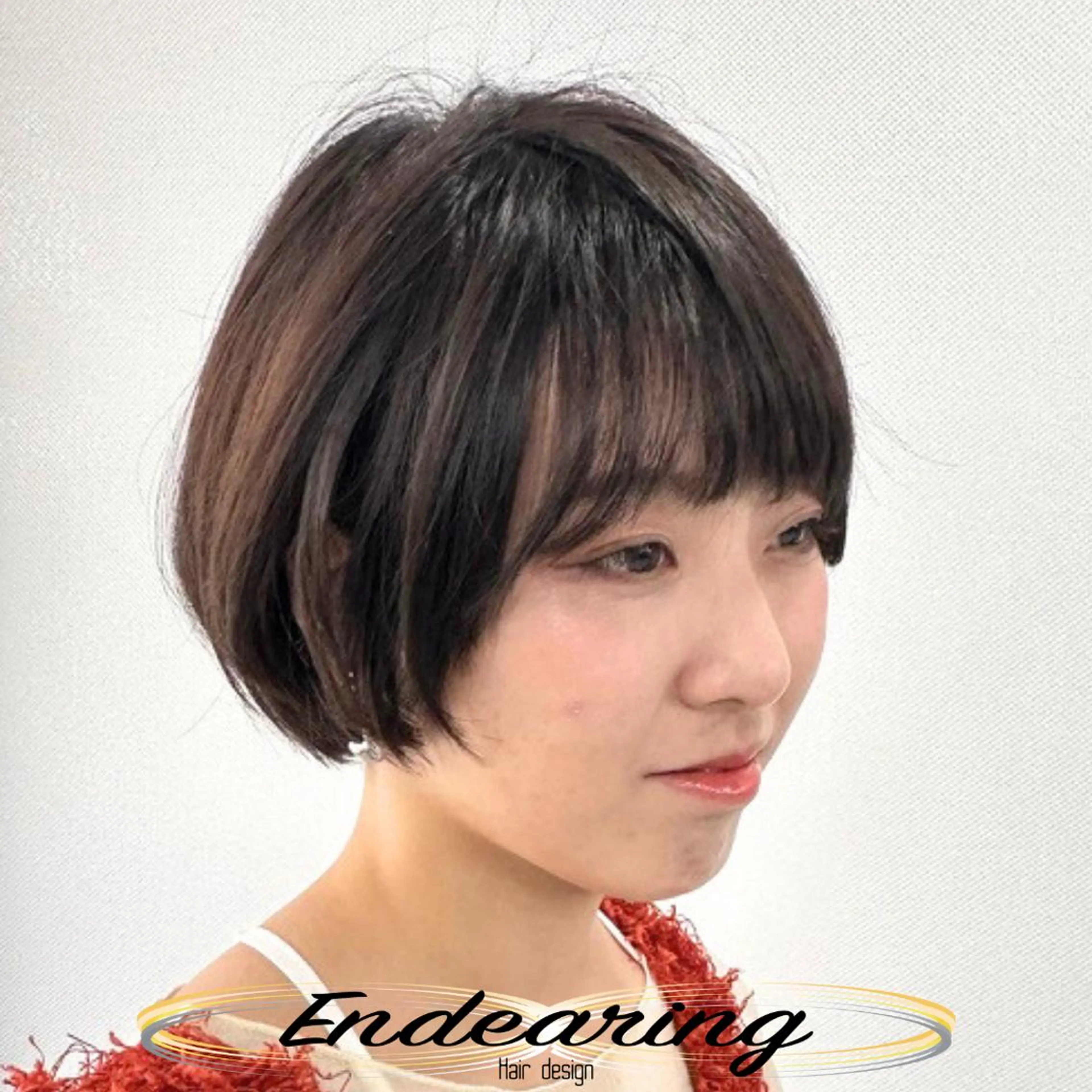 ショート ボブ レイヤーカット 似合わせカット 小顔カット カット ヘアカラー Endearing 銀座/レイヤーカットのヘアスタイル