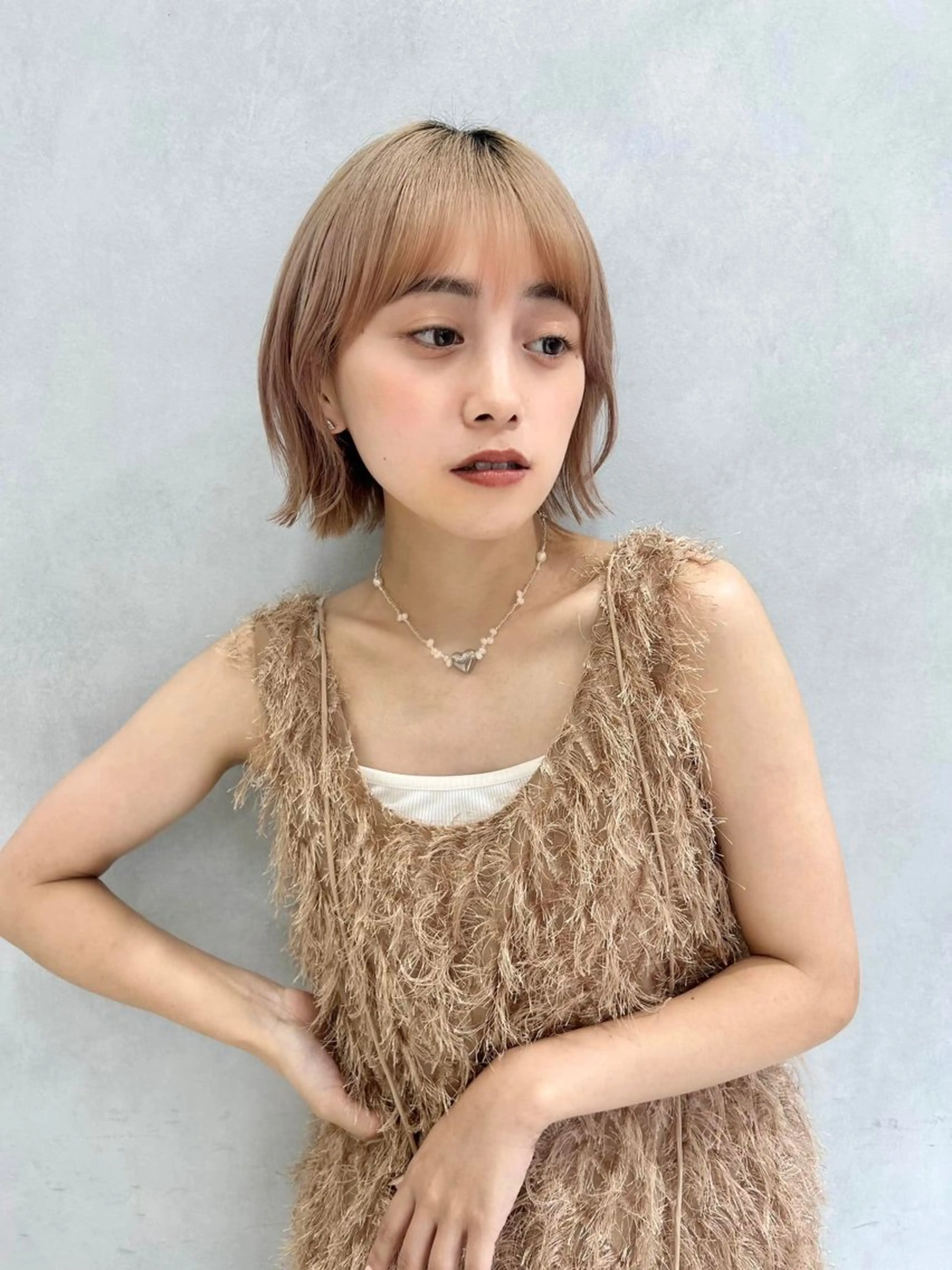 ショート カラー 盛れる韓国ヘア🩰/ 透明感カラー/華のヘアスタイル