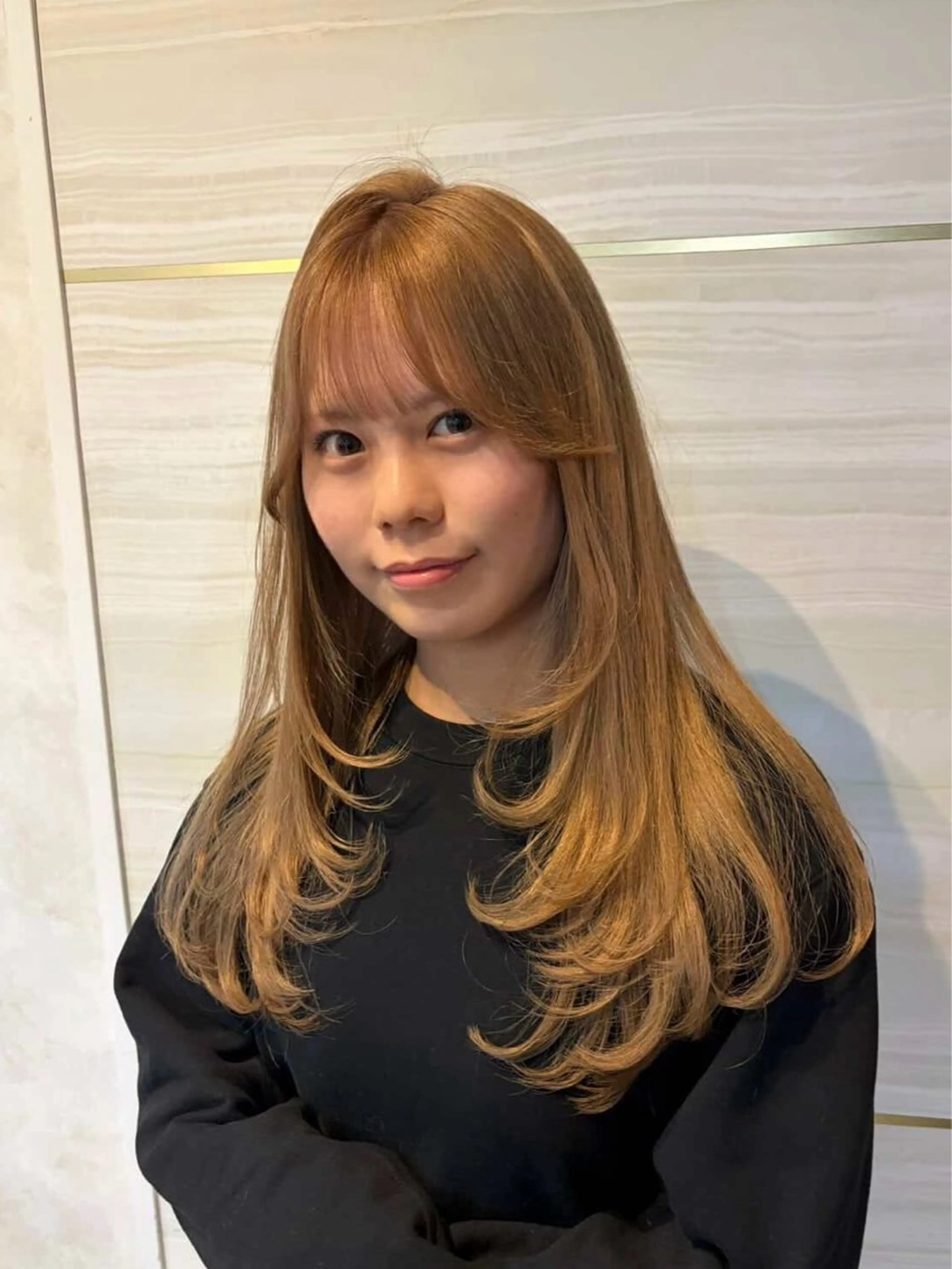 ロング カラー カット ヘアカラー 🩶mana🩶艶髪 /カラーオンカラーのヘアスタイル