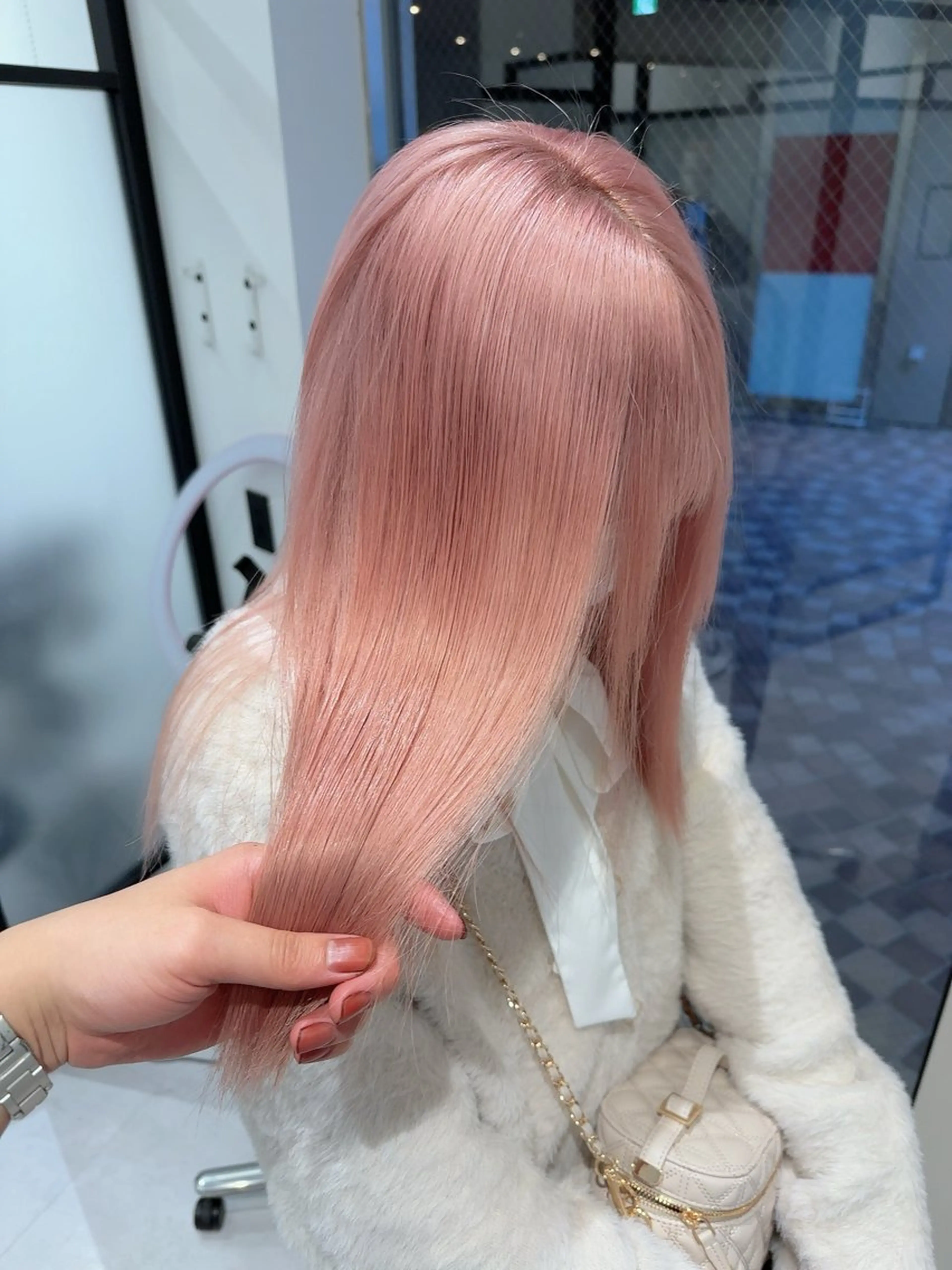 ミディアム ヘアカラー トリートメント 🌟龍明🌟福岡 ハイトーン🌟のヘアスタイル