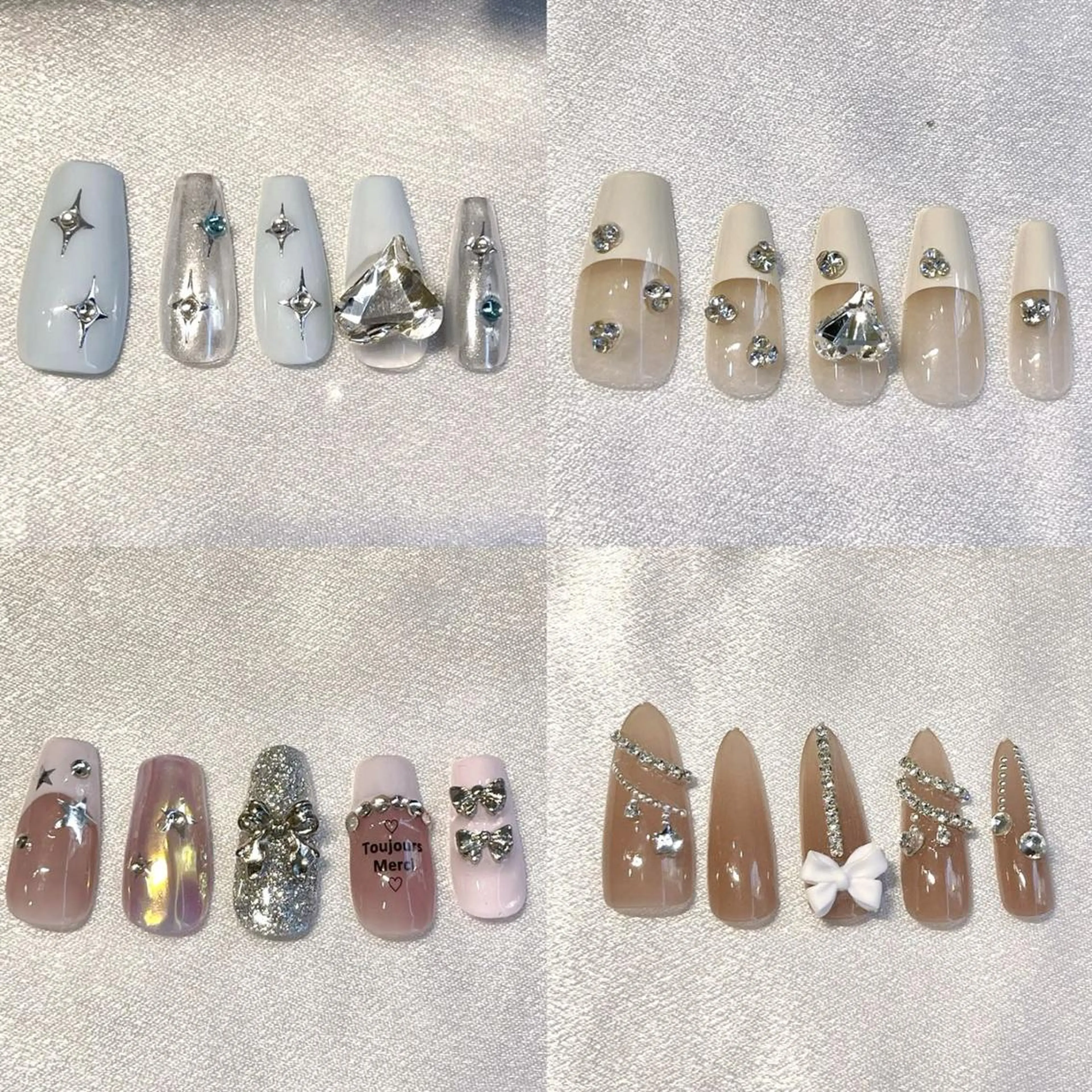 ネイル RAFFINE 月🦋🩵のネイルデザイン